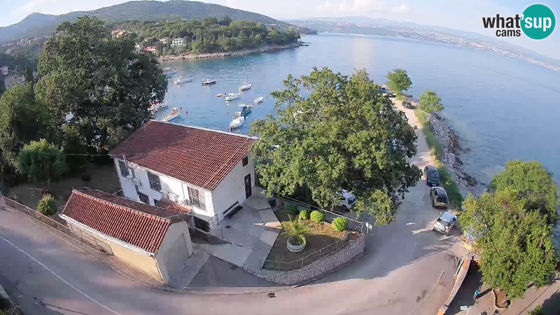 Webcam porto Ika – Vista LIVE sul porto e le luci di Opatija
