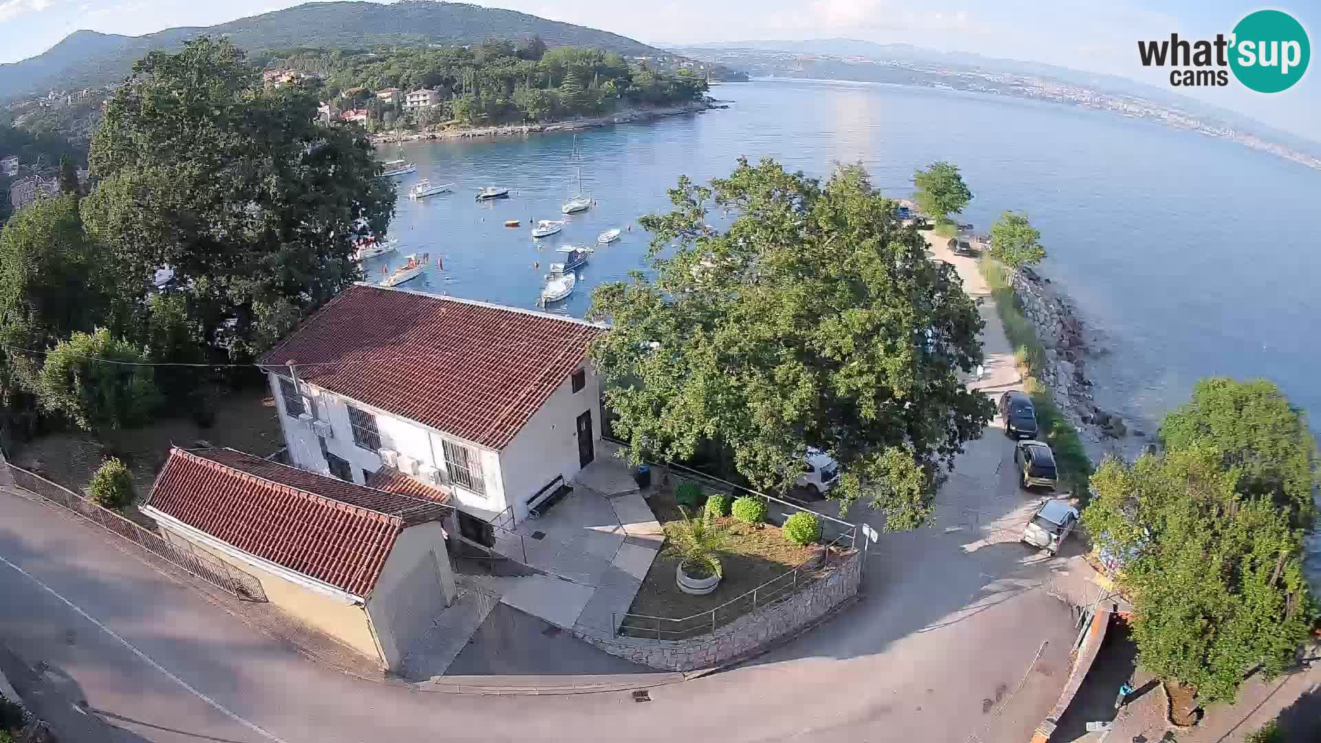 Webcam porto Ika – Vista LIVE sul porto e le luci di Opatija