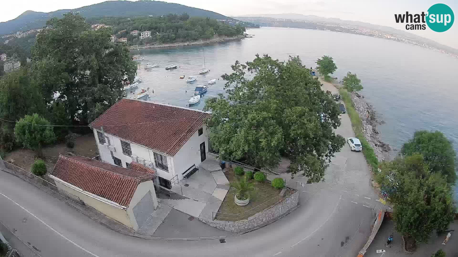 Webcam porto Ika – Vista LIVE sul porto e le luci di Opatija
