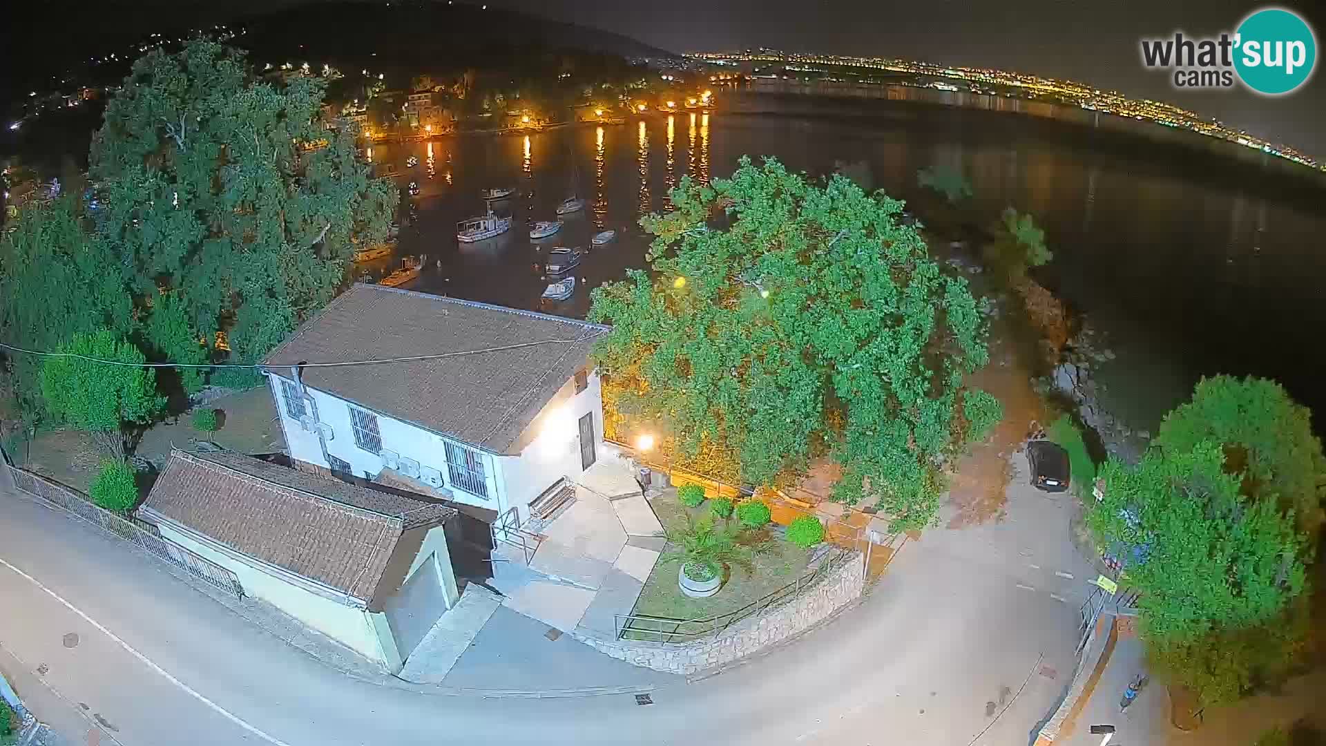 Webcam porto Ika – Vista LIVE sul porto e le luci di Opatija