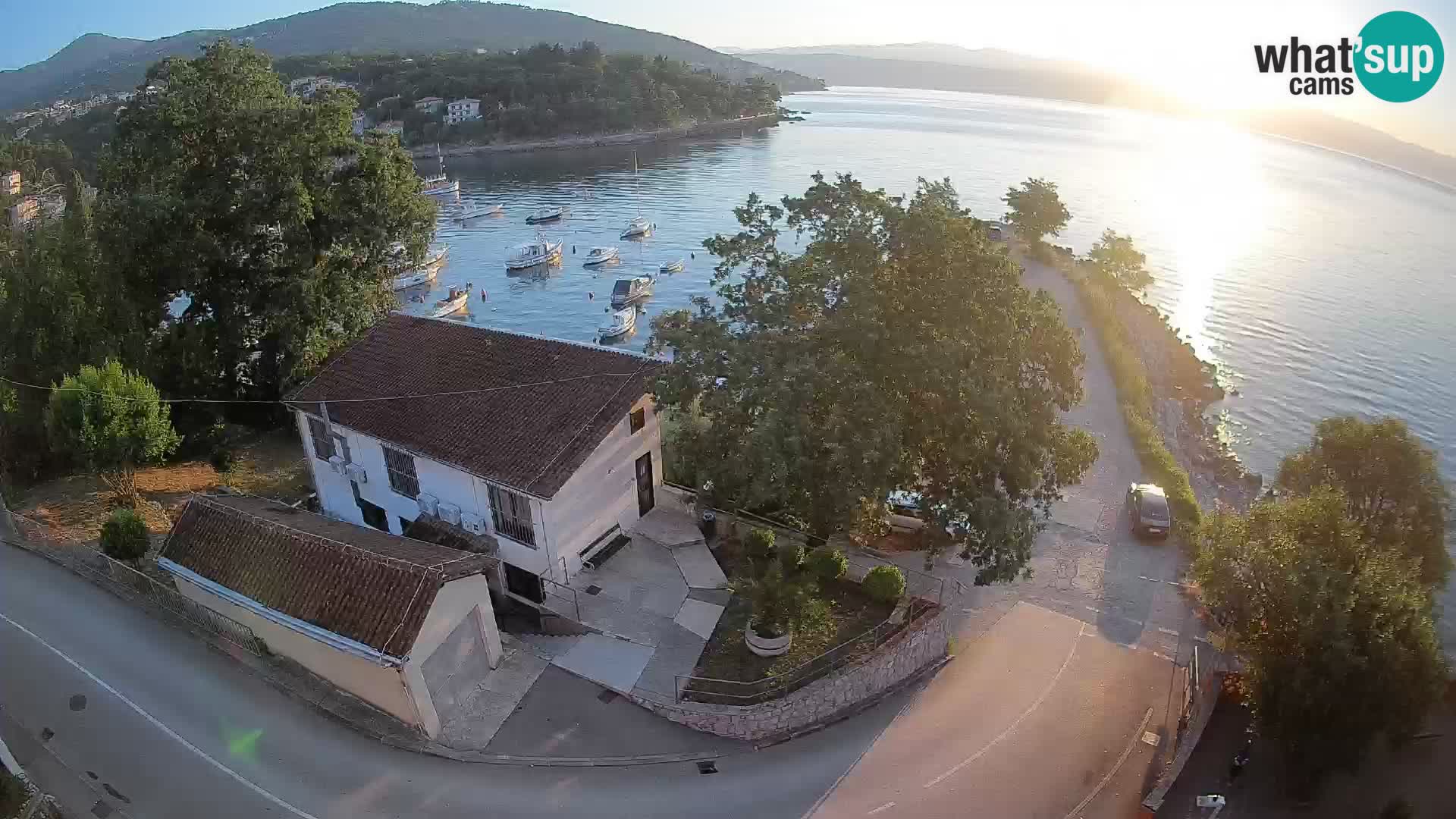 Webcam puerto de Ika – Vista en directo y luces de Opatija