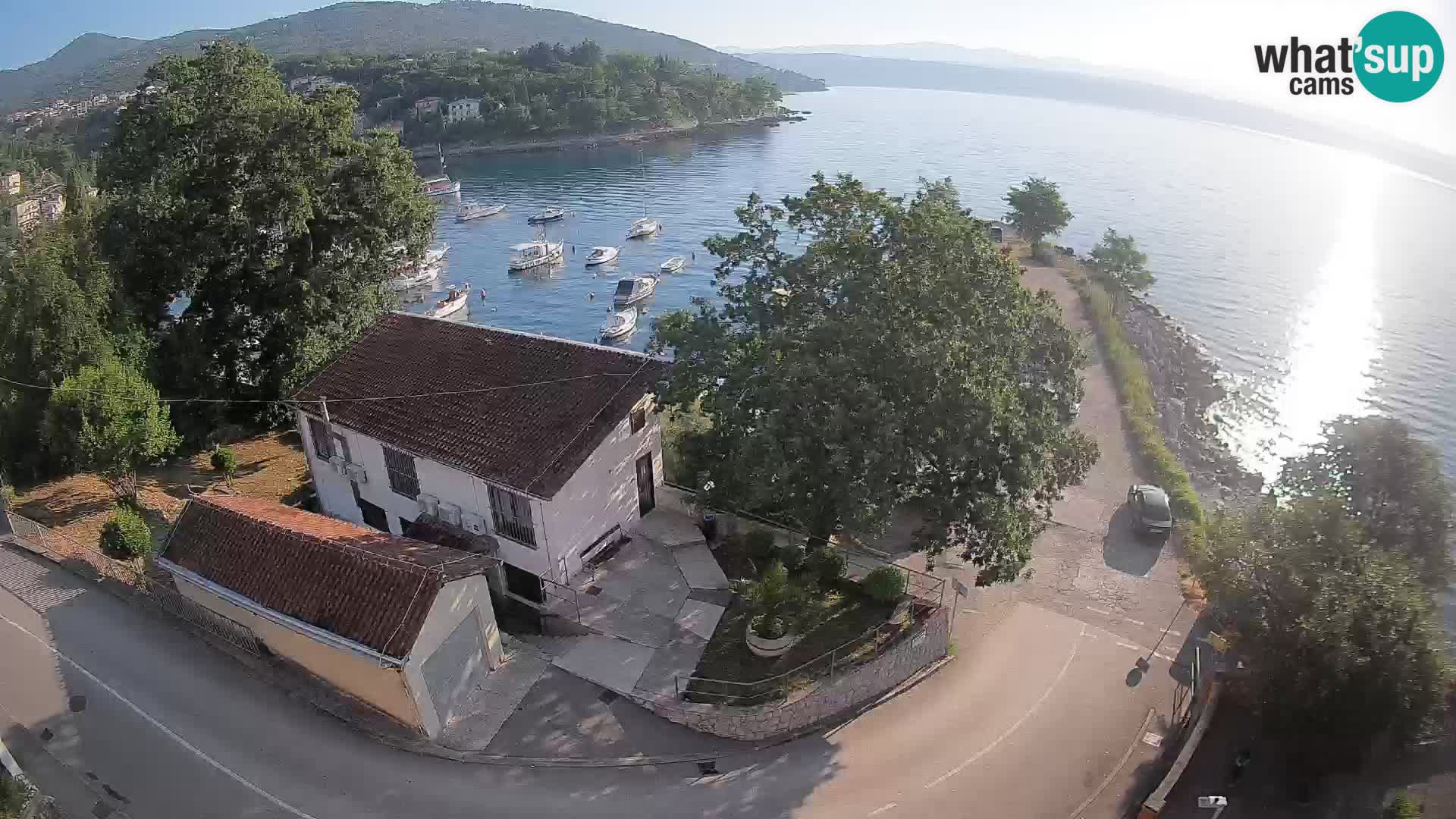 Webcam porto Ika – Vista LIVE sul porto e le luci di Opatija