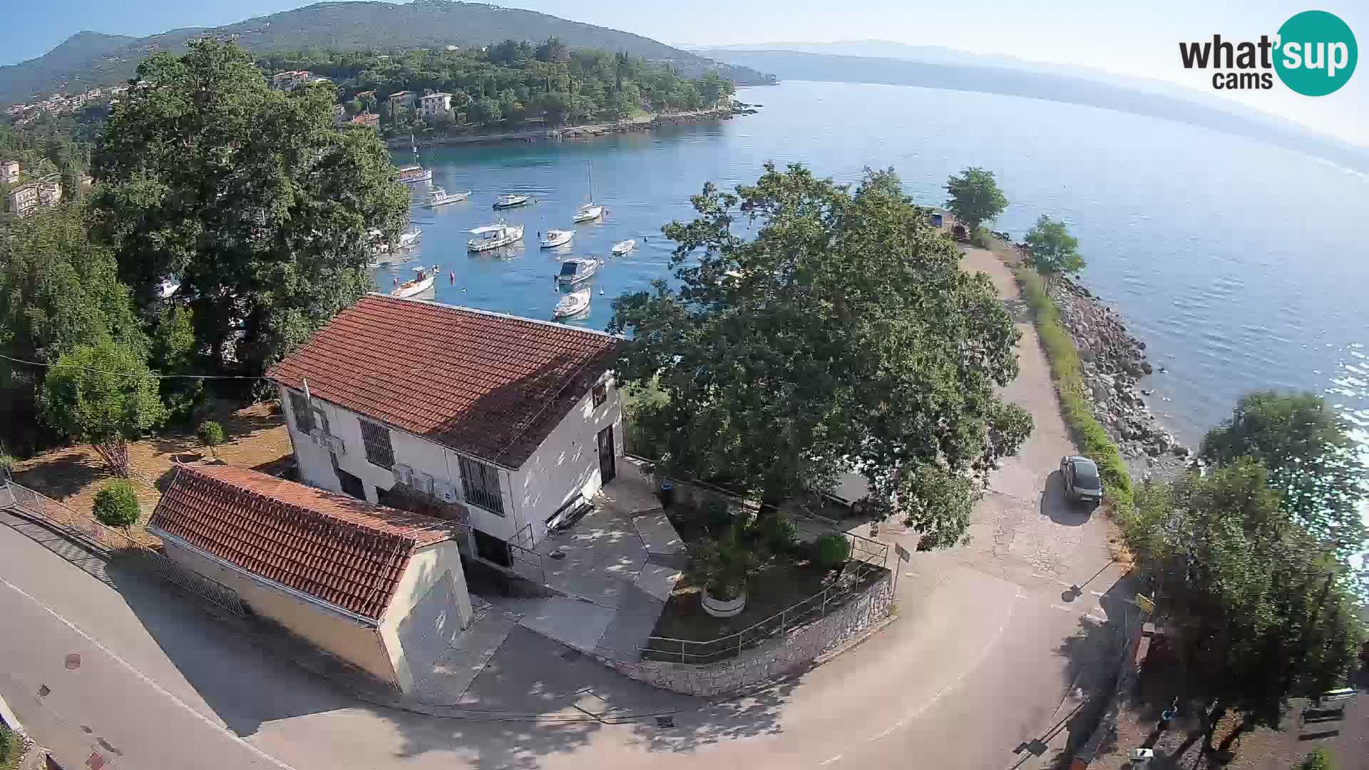 Webcam porto Ika – Vista LIVE sul porto e le luci di Opatija
