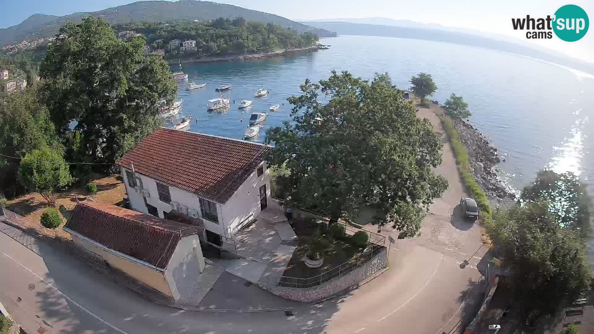 Webcam porto Ika – Vista LIVE sul porto e le luci di Opatija