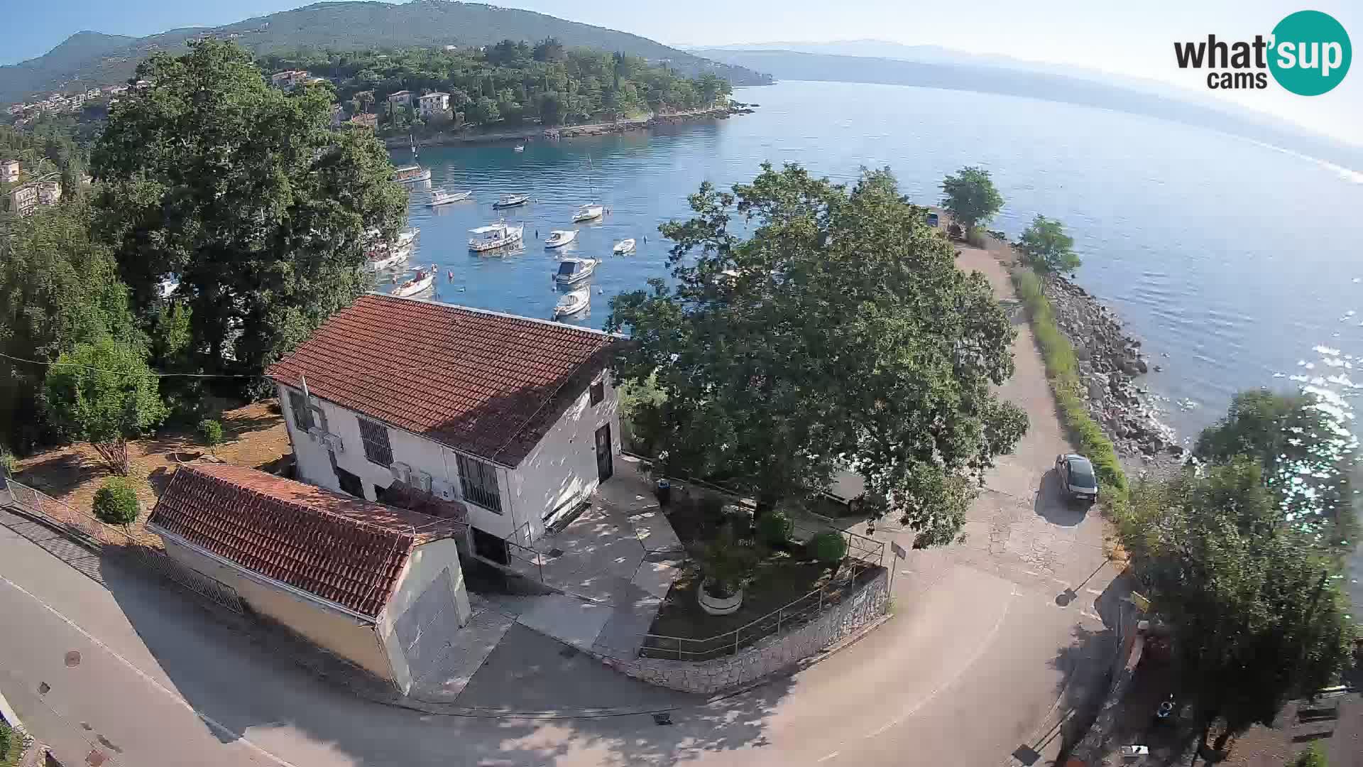 Webcam porto Ika – Vista LIVE sul porto e le luci di Opatija