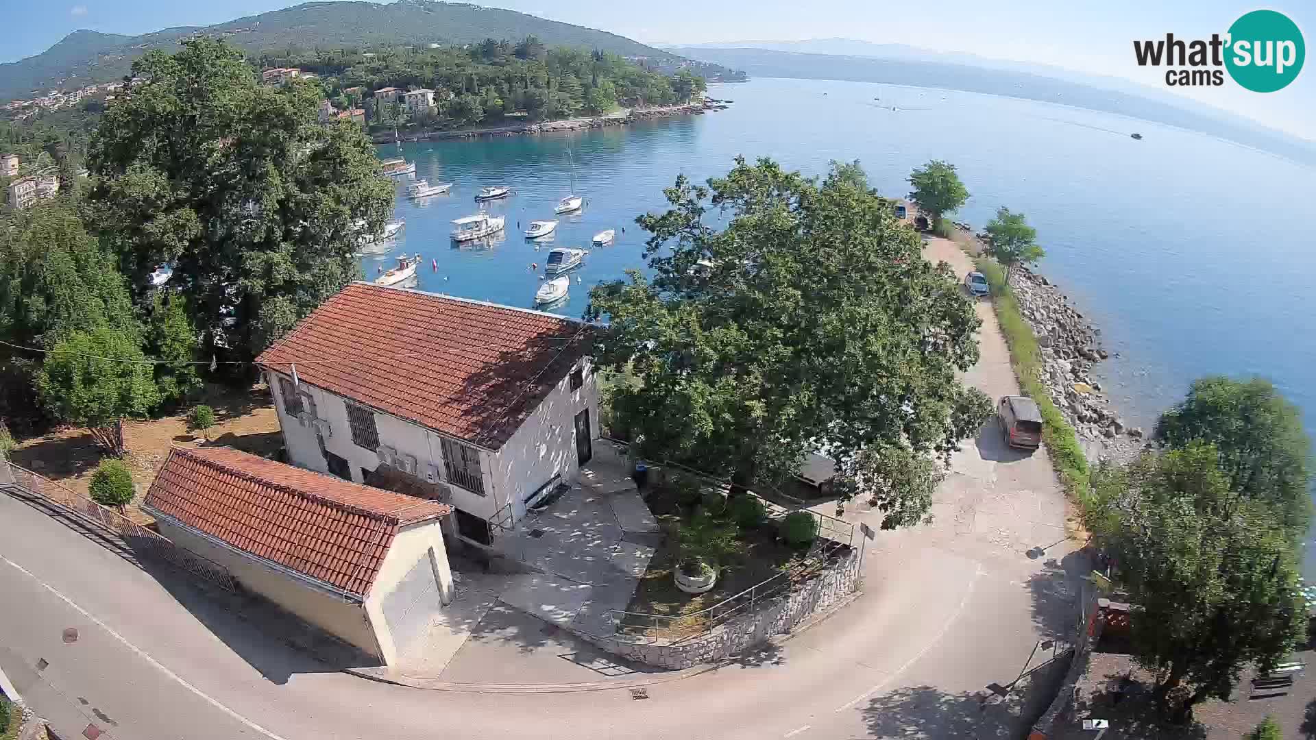 Ika Harbor Webcam – LIVE View of the Harbor and Opatija Lights