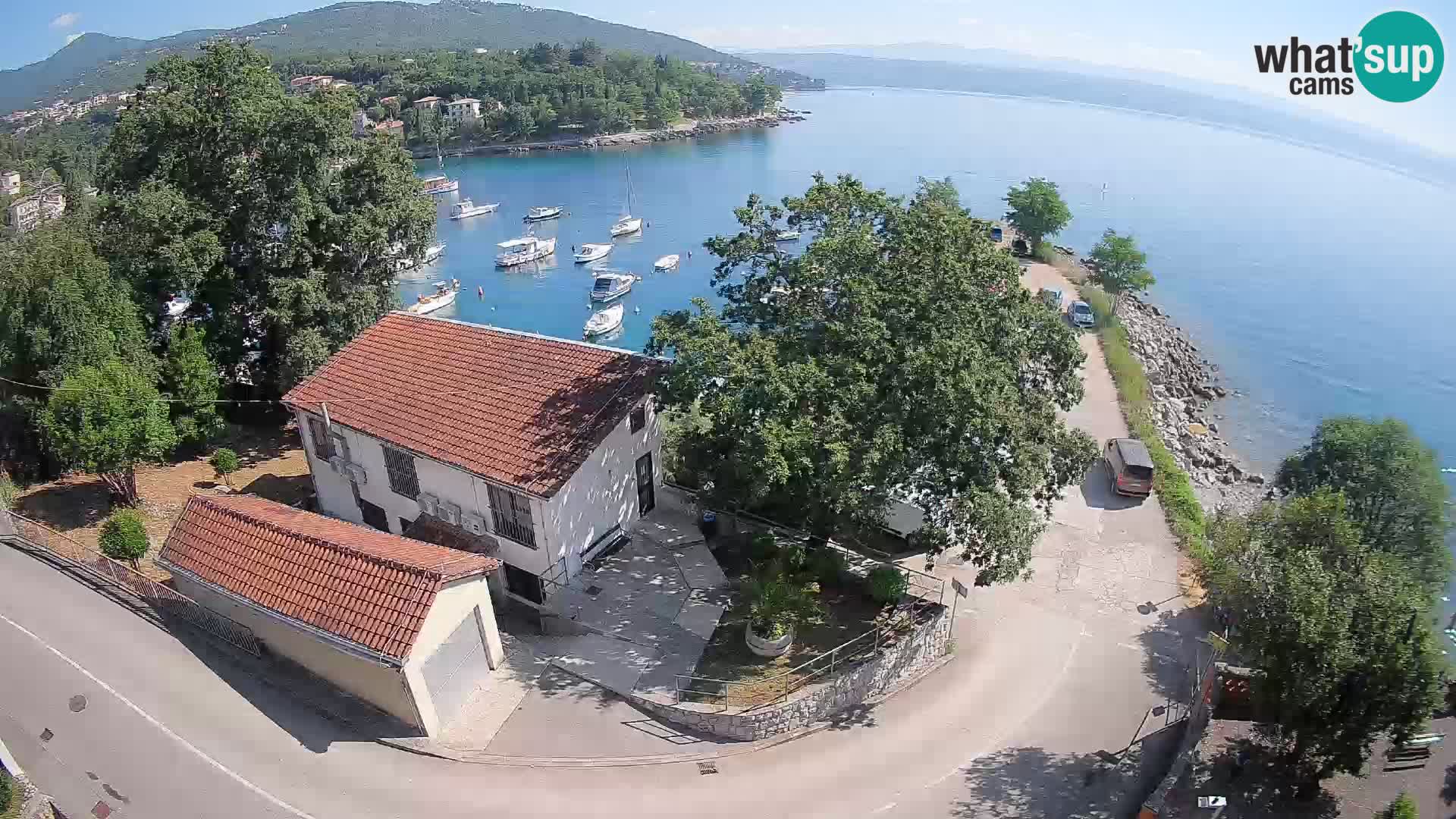 Ika Harbor Webcam – LIVE View of the Harbor and Opatija Lights