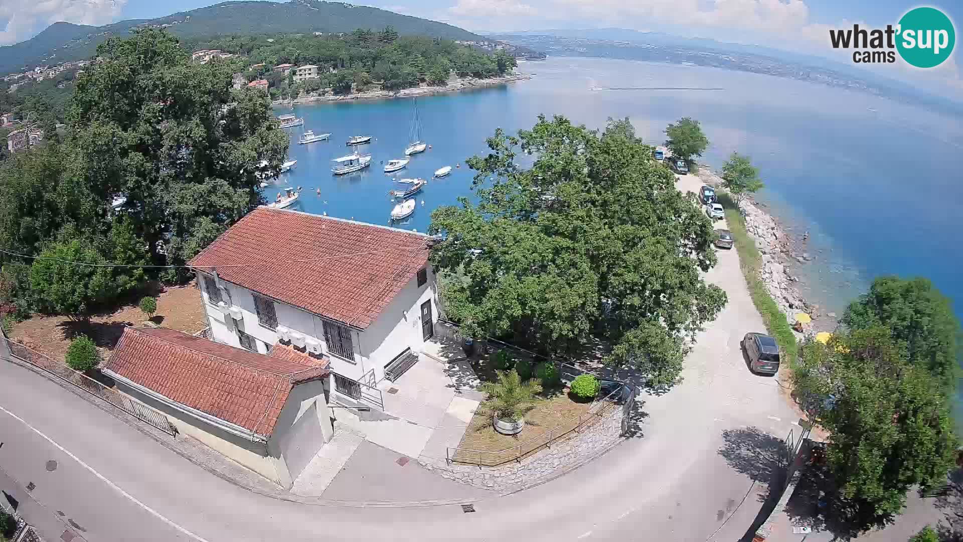 Webcam port d’Ika – Vue en direct et lumières d’Opatija