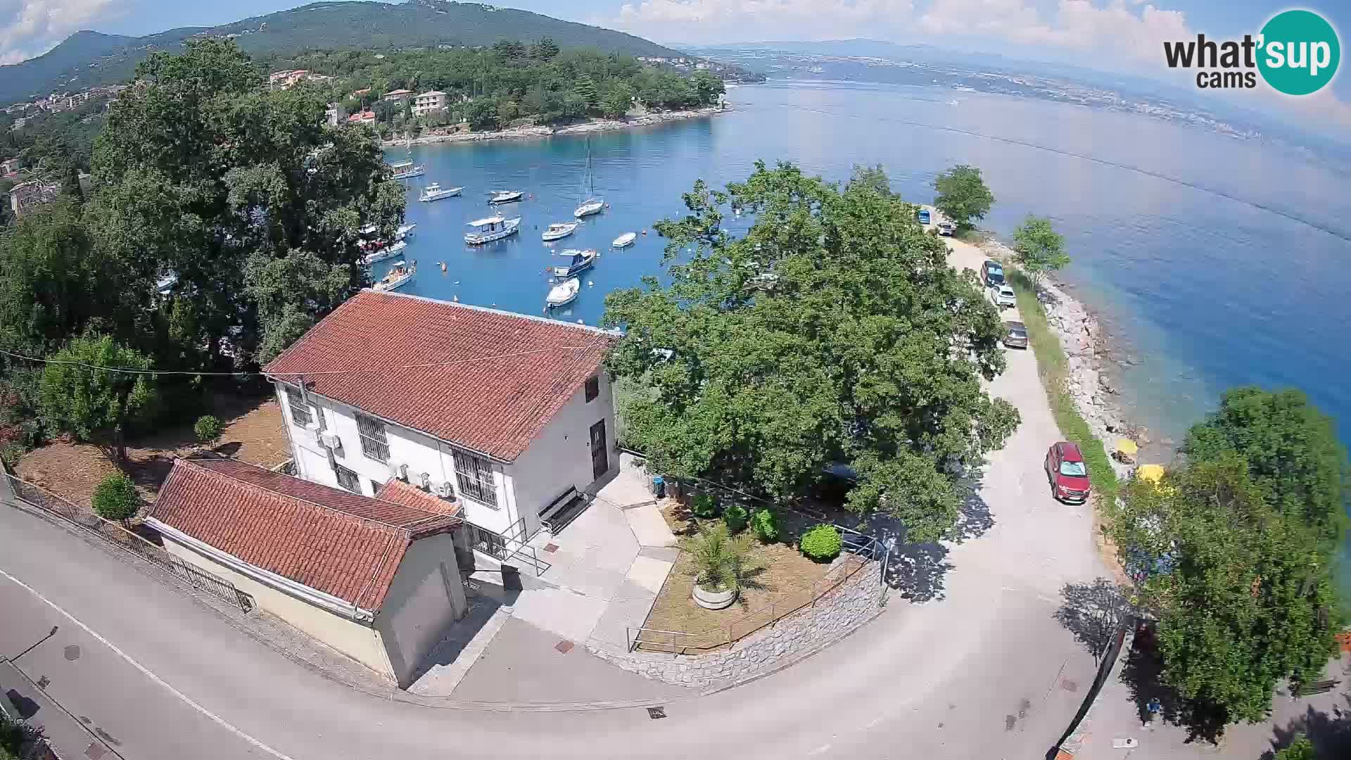 Webcam puerto de Ika – Vista en directo y luces de Opatija