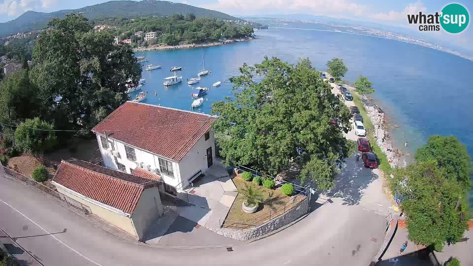 Webcam porto Ika – Vista LIVE sul porto e le luci di Opatija