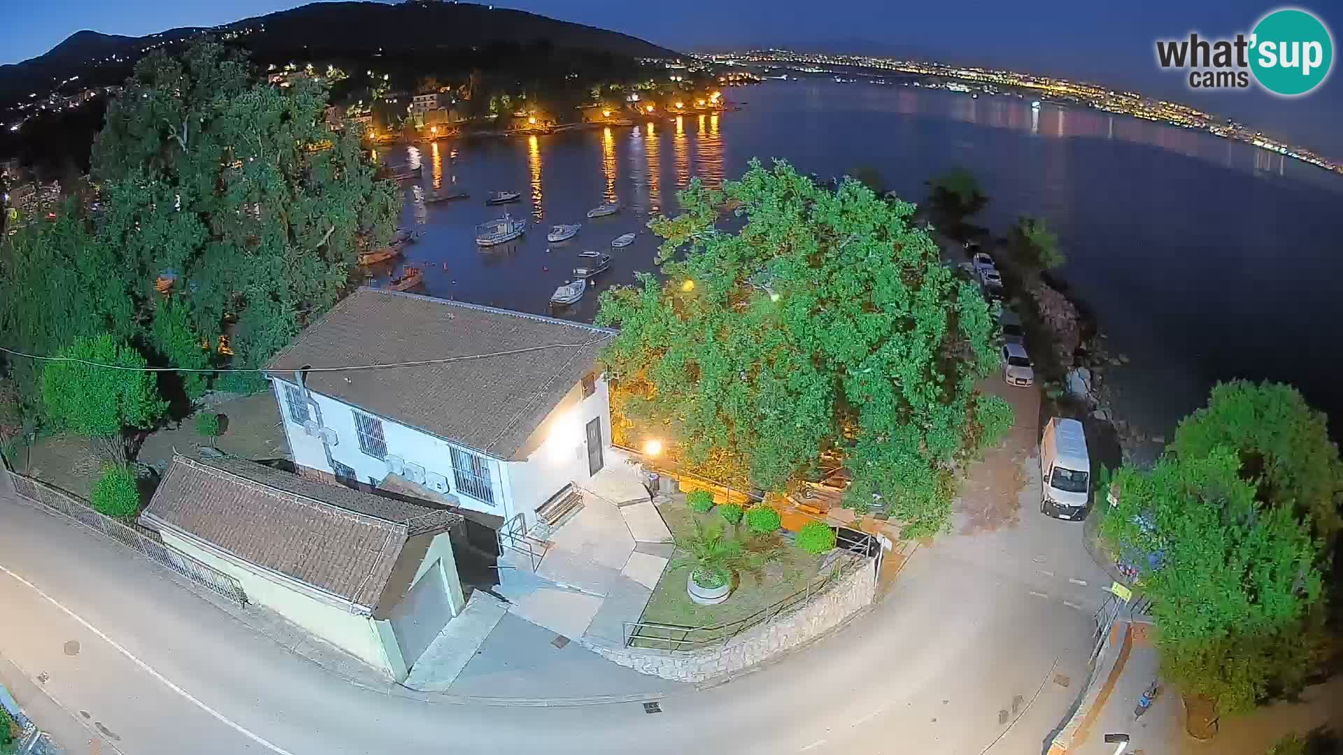 Webcam port d’Ika – Vue en direct et lumières d’Opatija