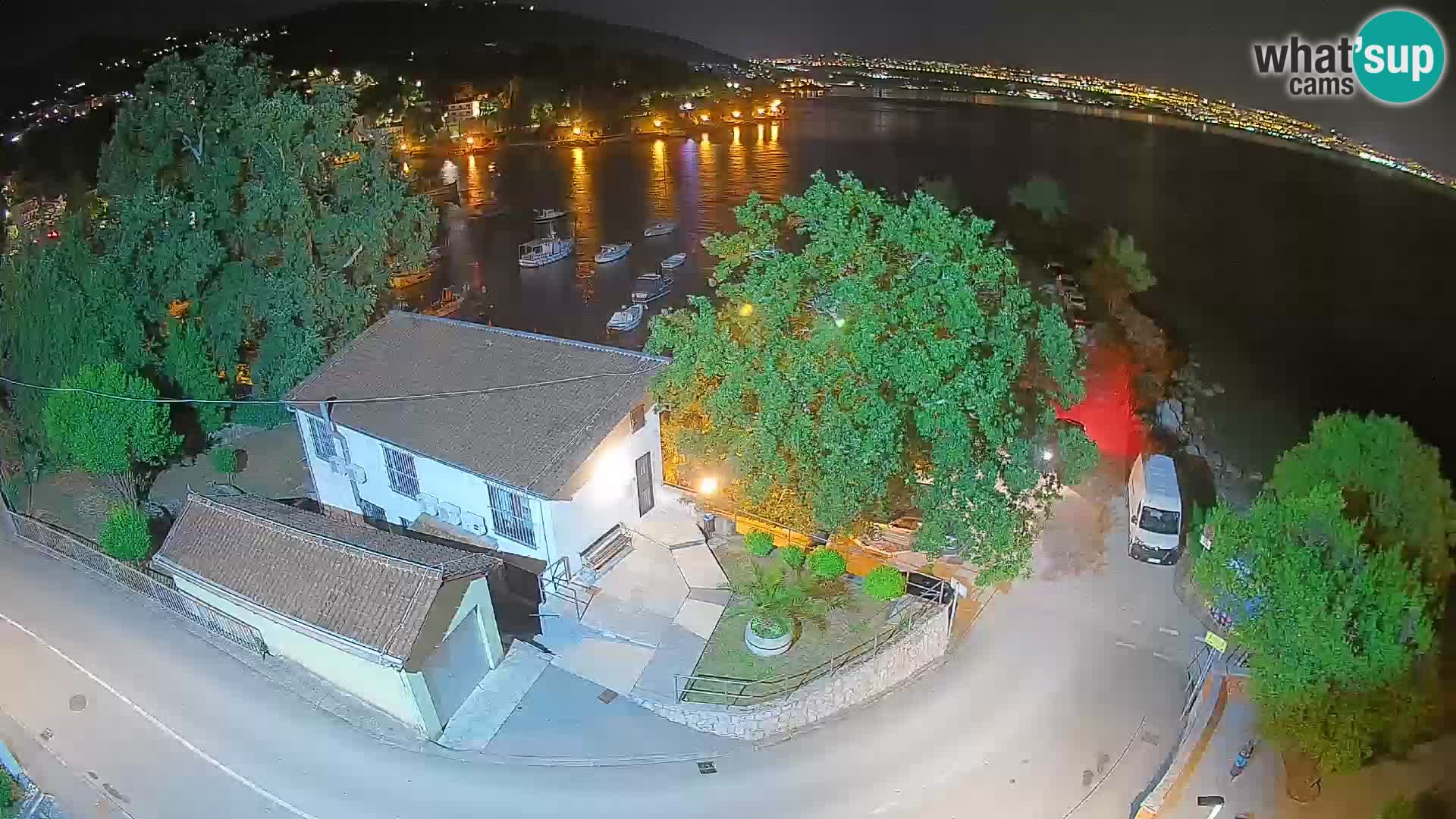 Webcam port d’Ika – Vue en direct et lumières d’Opatija