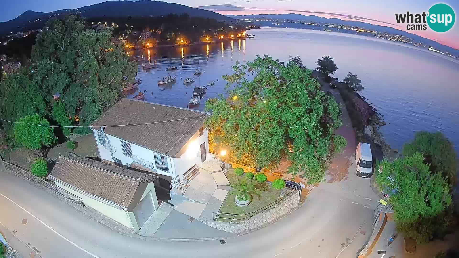 Webcam Ika Hafen – LIVE Blick auf den Hafen und die Lichter von Opatija