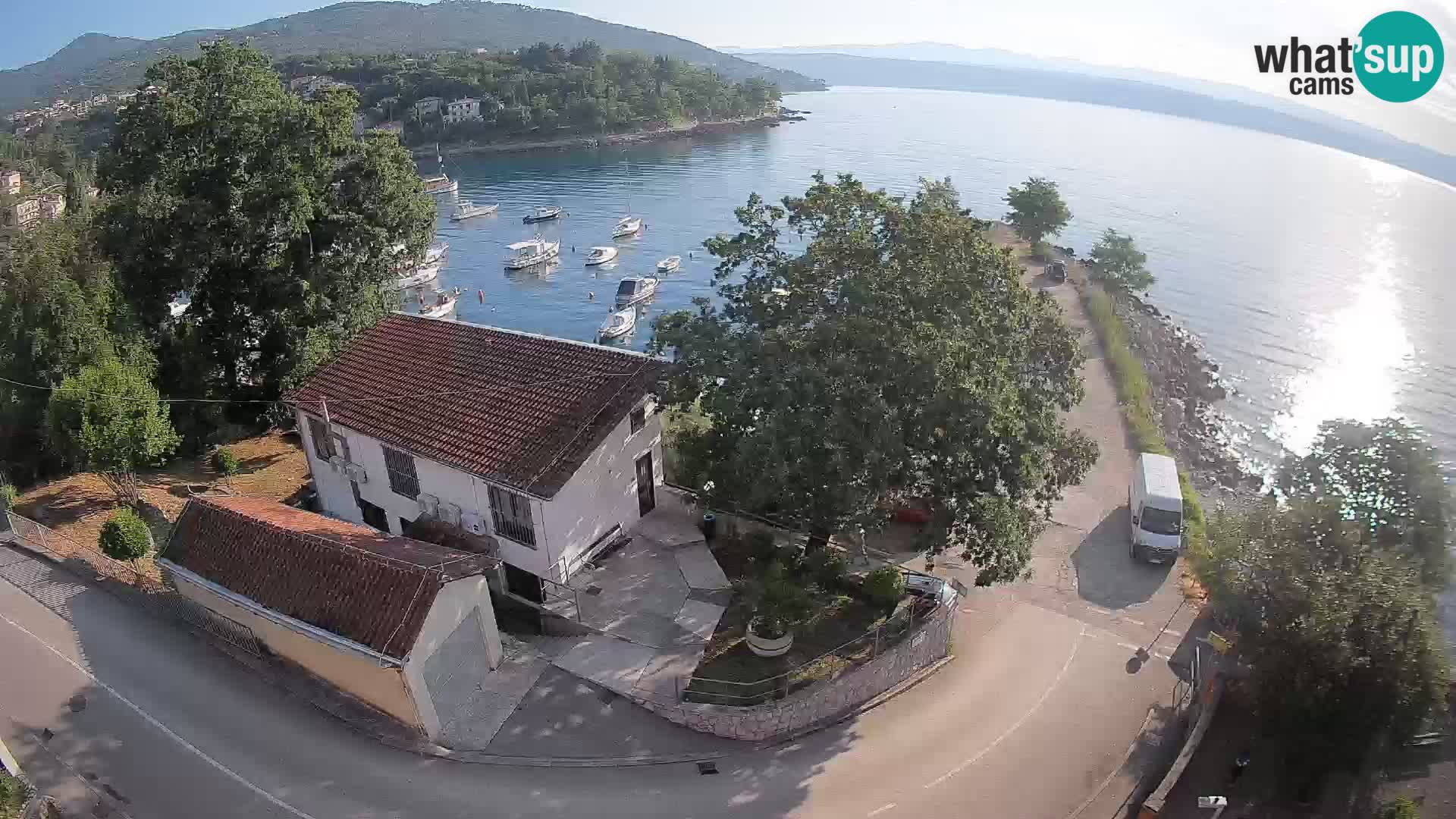 Webcam port d’Ika – Vue en direct et lumières d’Opatija