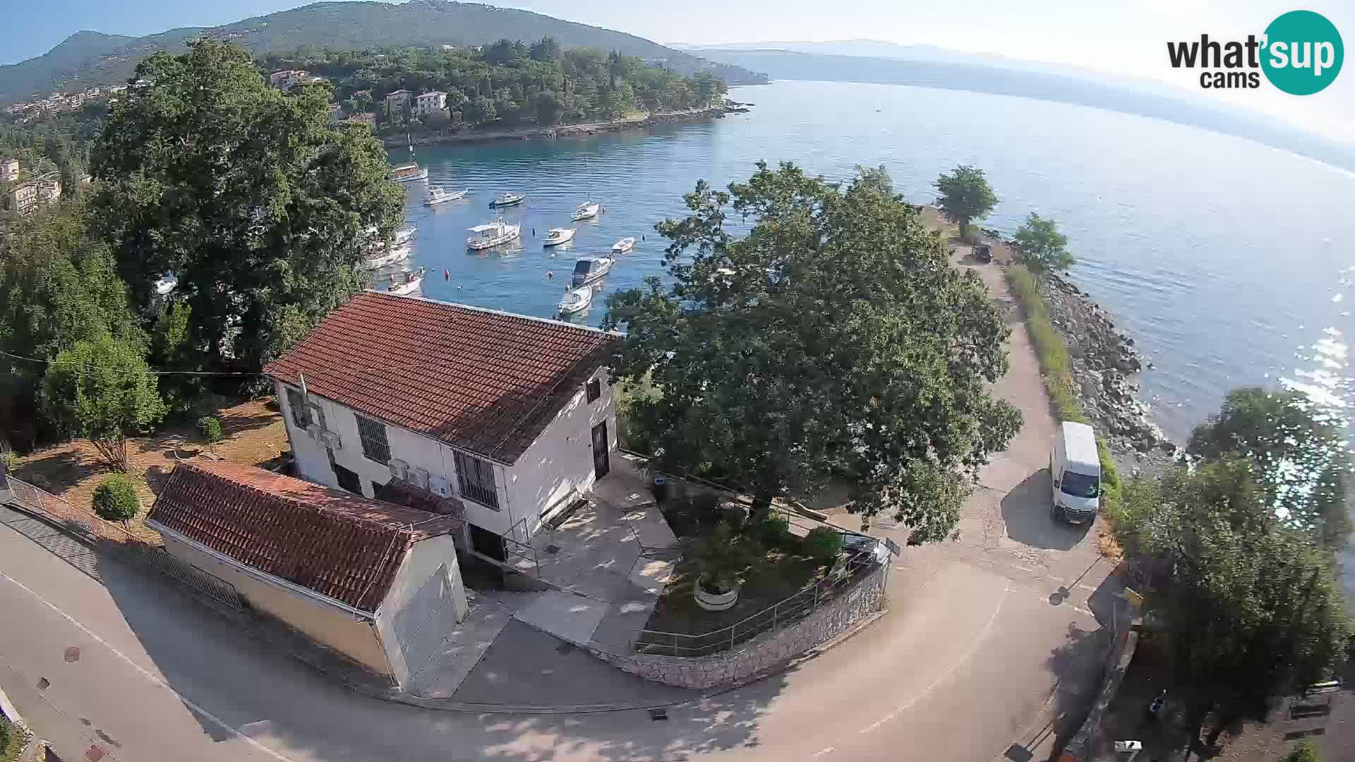 Webcam port d’Ika – Vue en direct et lumières d’Opatija