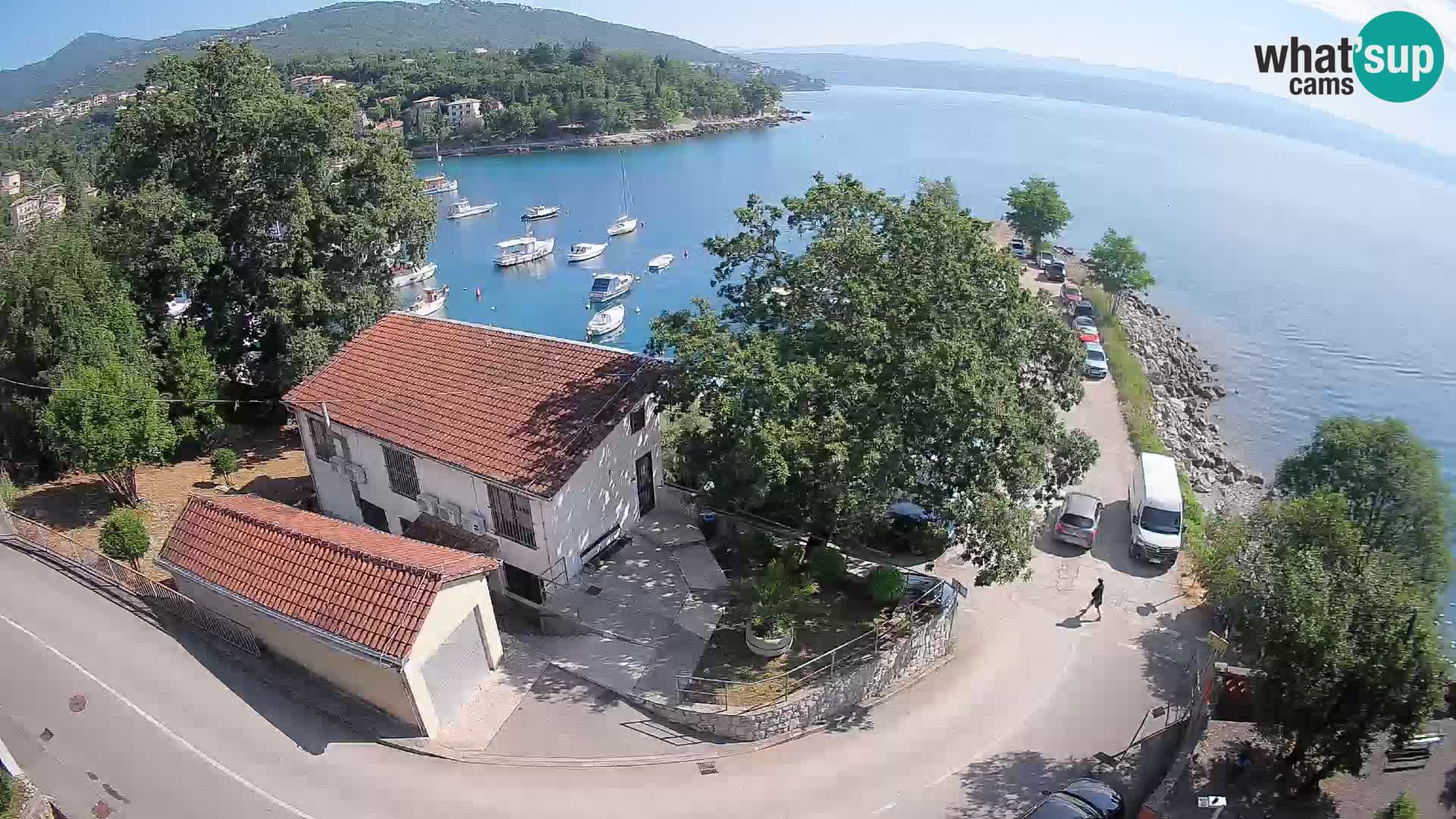 Webcam puerto de Ika – Vista en directo y luces de Opatija