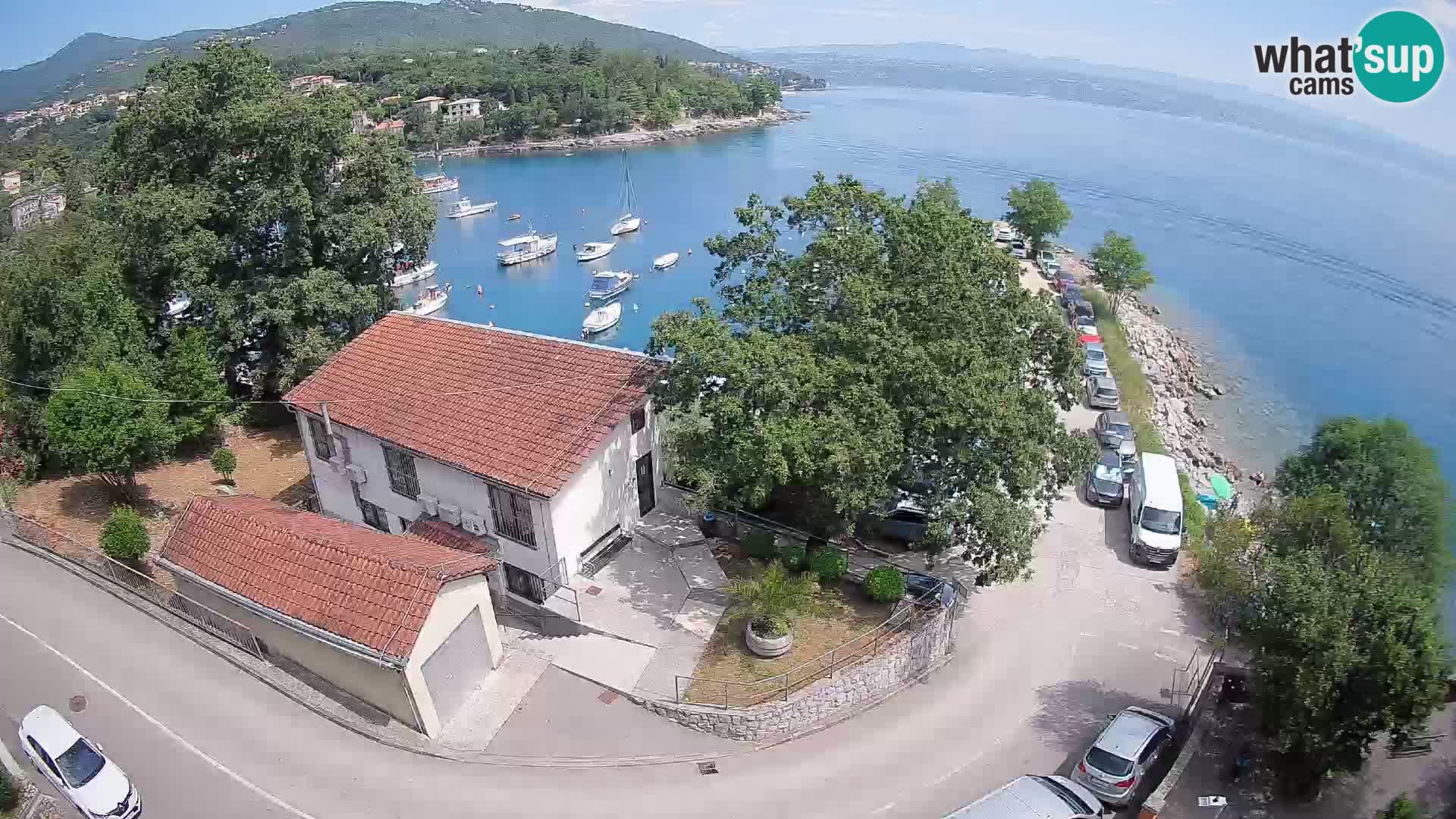 Ika Harbor Webcam – LIVE View of the Harbor and Opatija Lights