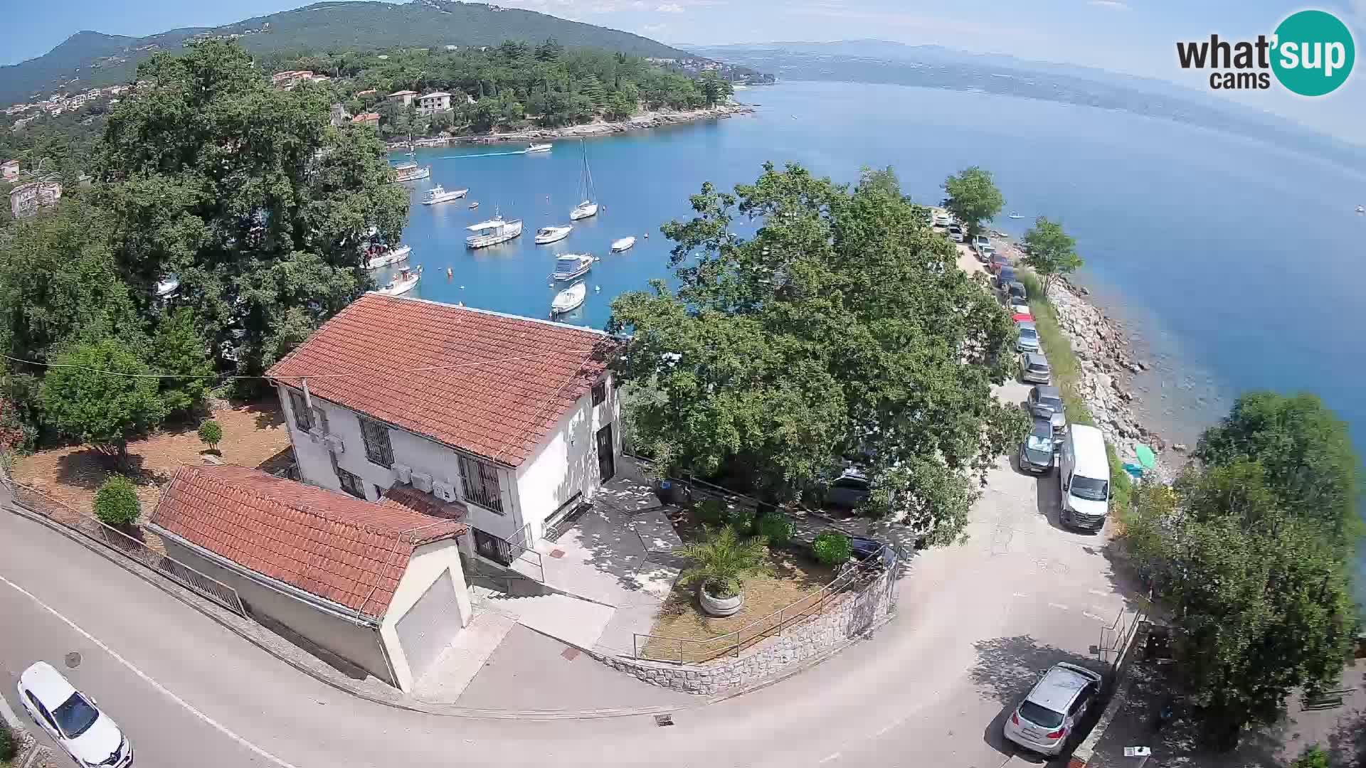 Webcam porto Ika – Vista LIVE sul porto e le luci di Opatija