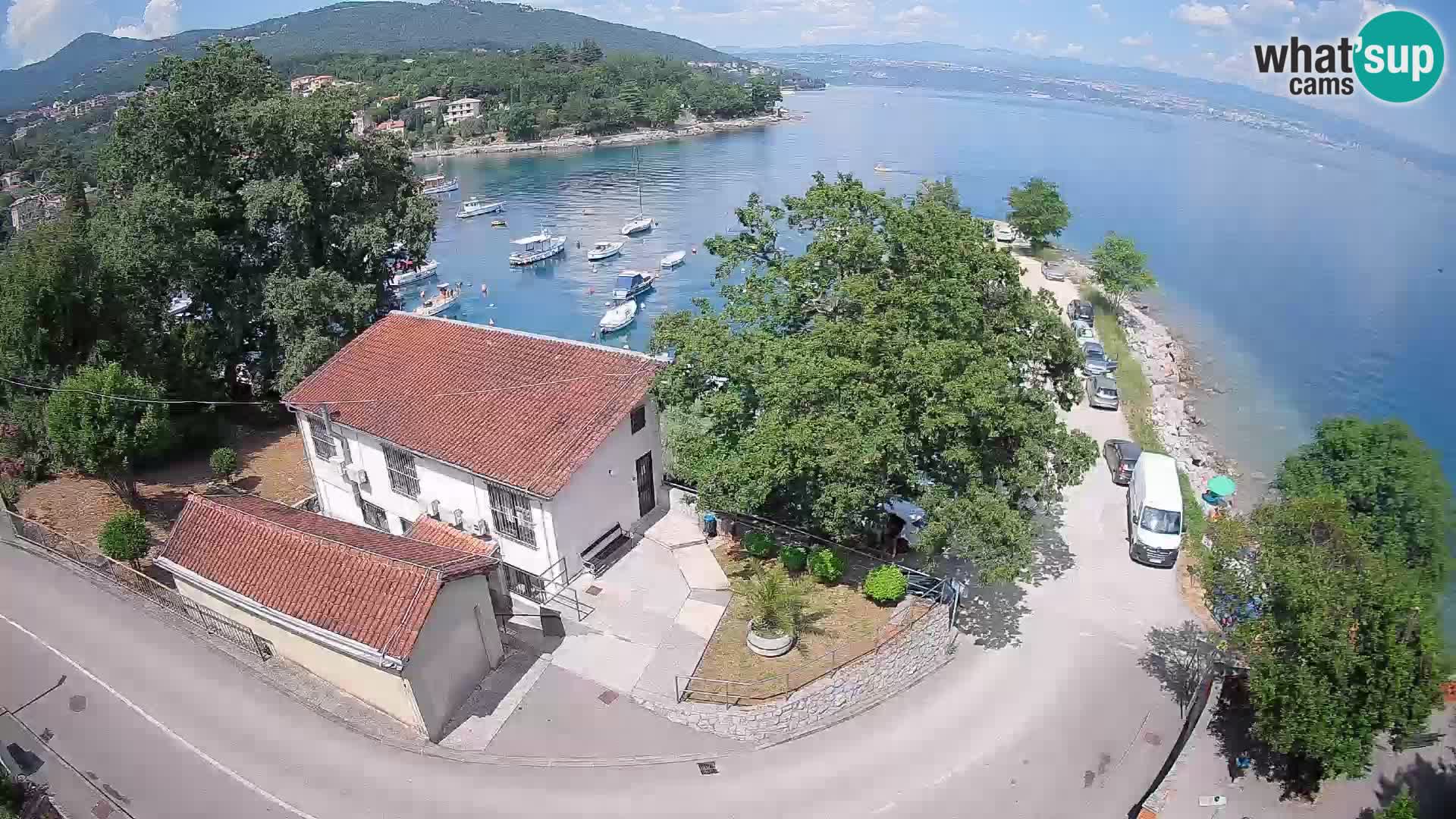 Webcam porto Ika – Vista LIVE sul porto e le luci di Opatija