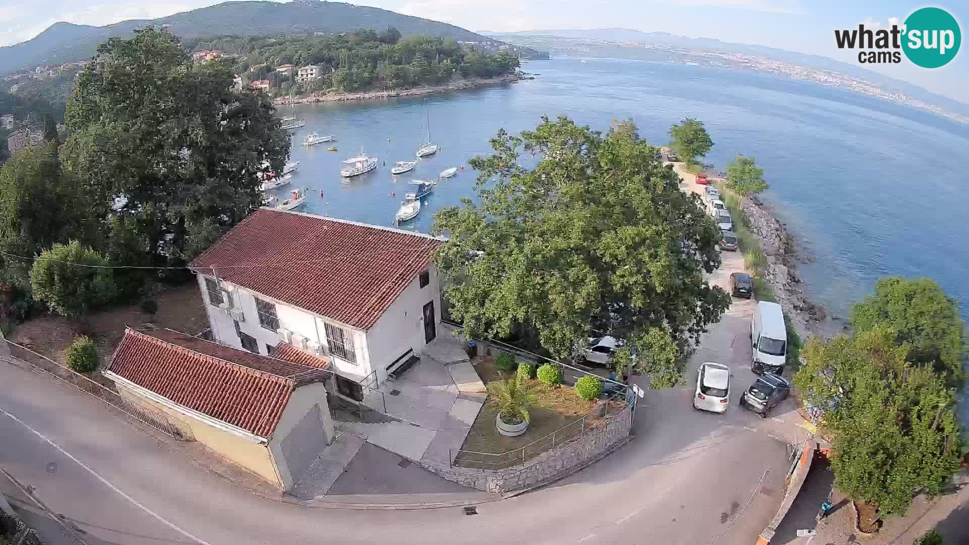 Webcam port d’Ika – Vue en direct et lumières d’Opatija