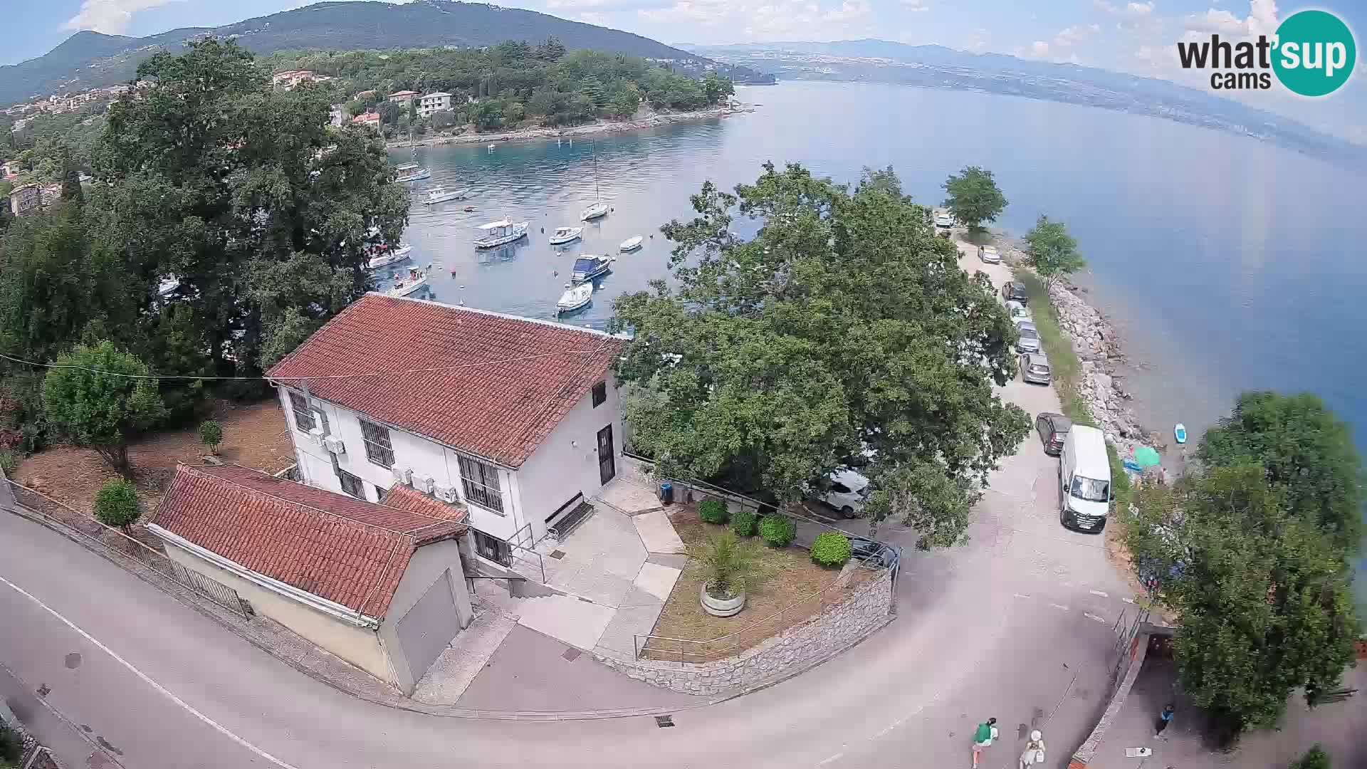 Webcam puerto de Ika – Vista en directo y luces de Opatija