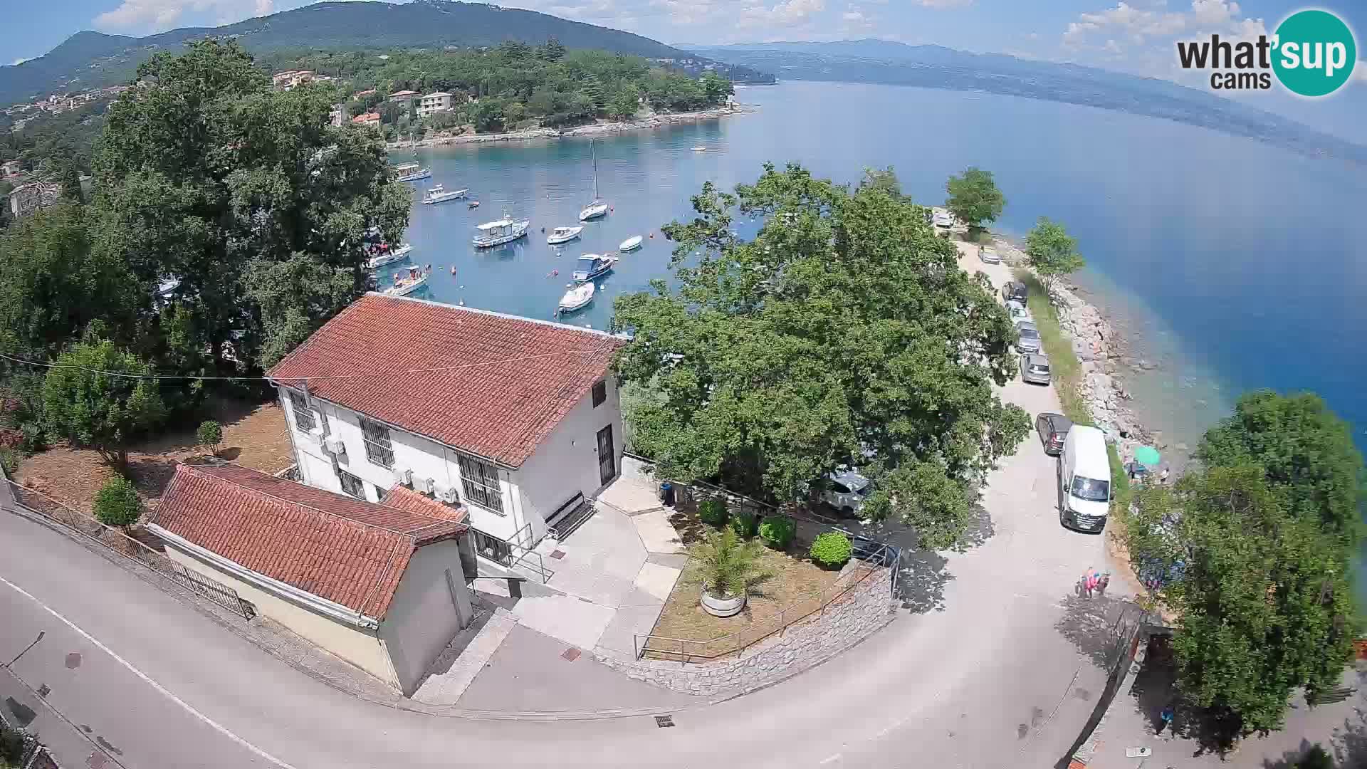 Webcam puerto de Ika – Vista en directo y luces de Opatija