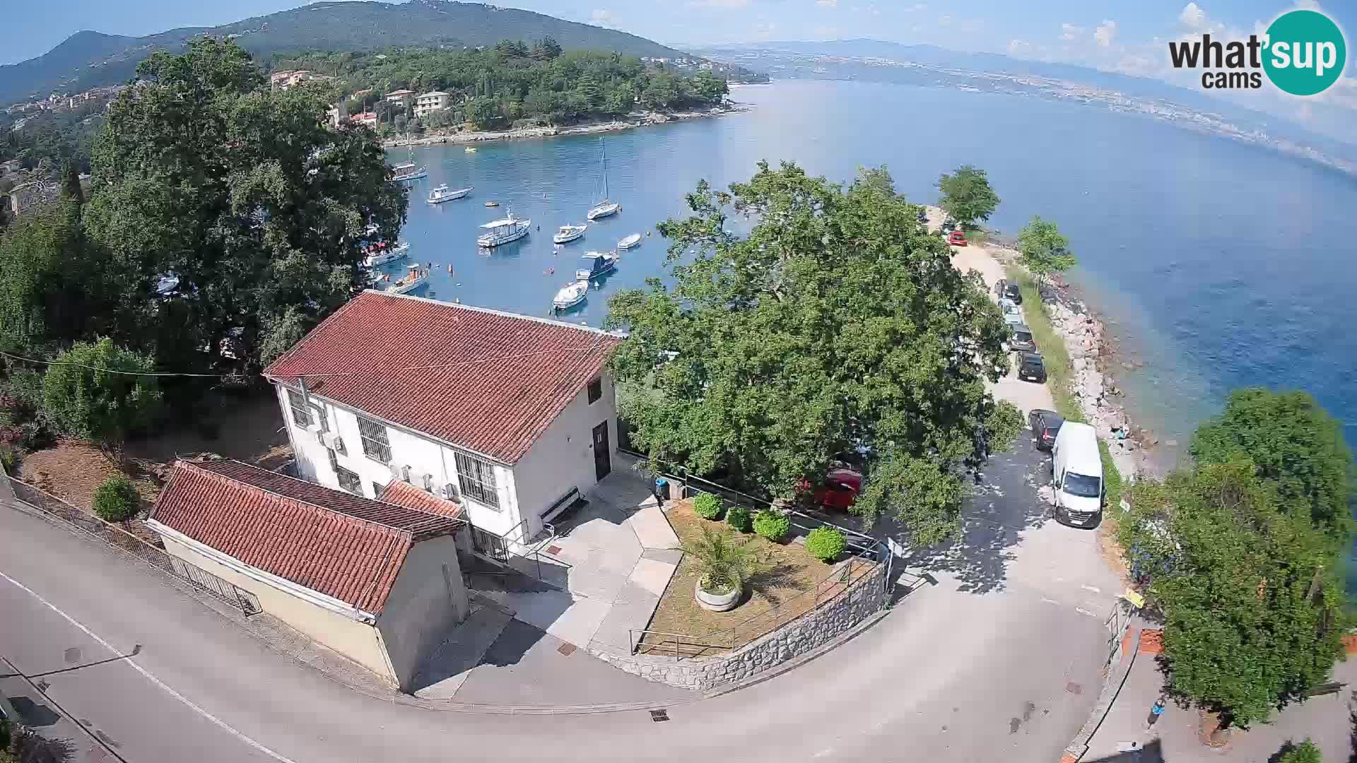 Webcam porto Ika – Vista LIVE sul porto e le luci di Opatija