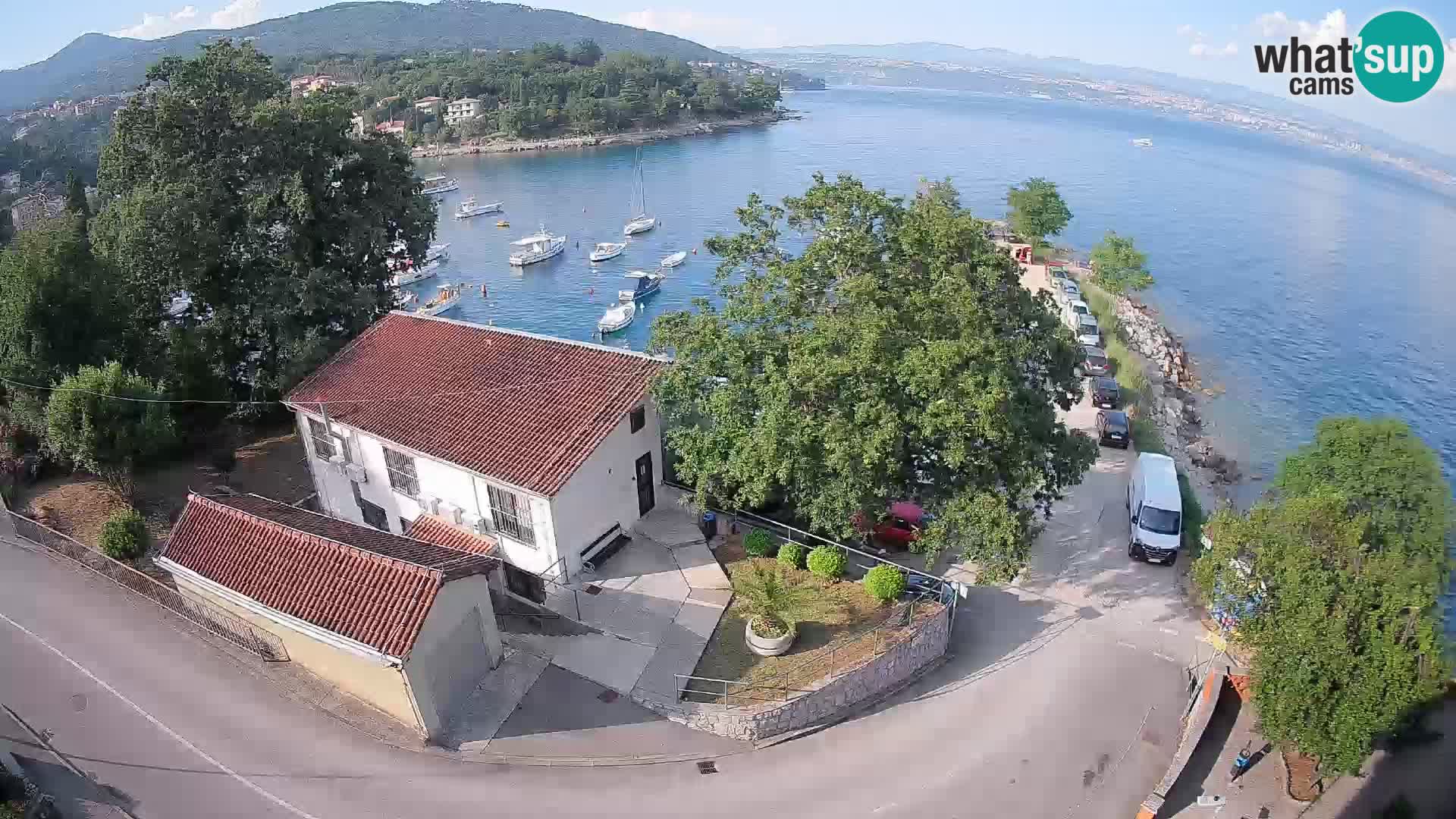Webcam port d’Ika – Vue en direct et lumières d’Opatija