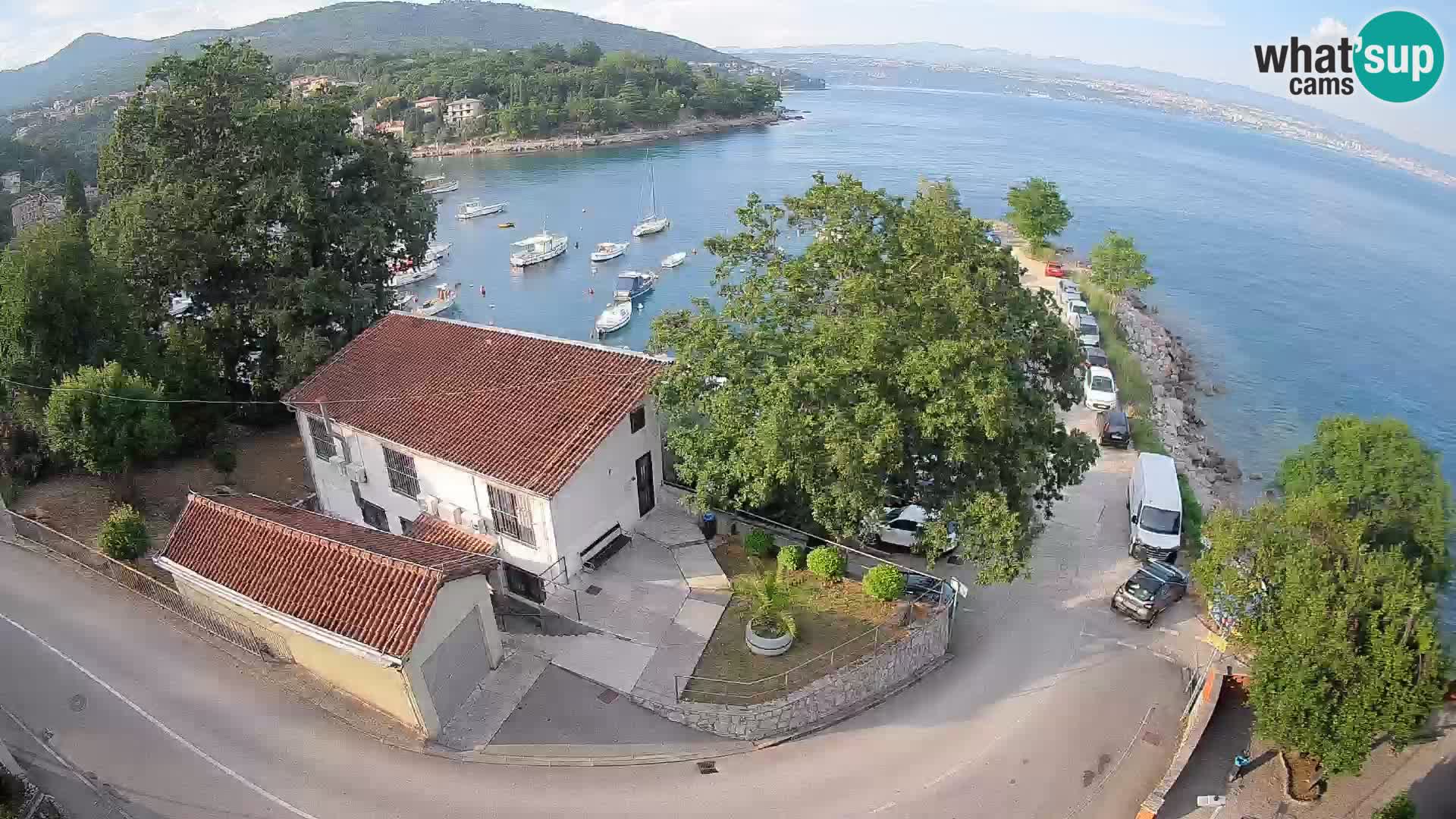 Webcam porto Ika – Vista LIVE sul porto e le luci di Opatija