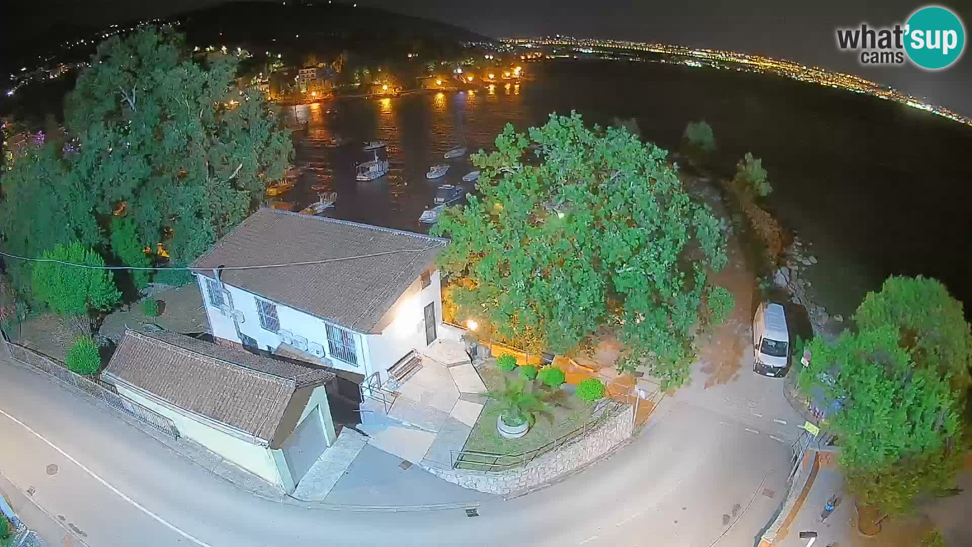 Webcam port d’Ika – Vue en direct et lumières d’Opatija