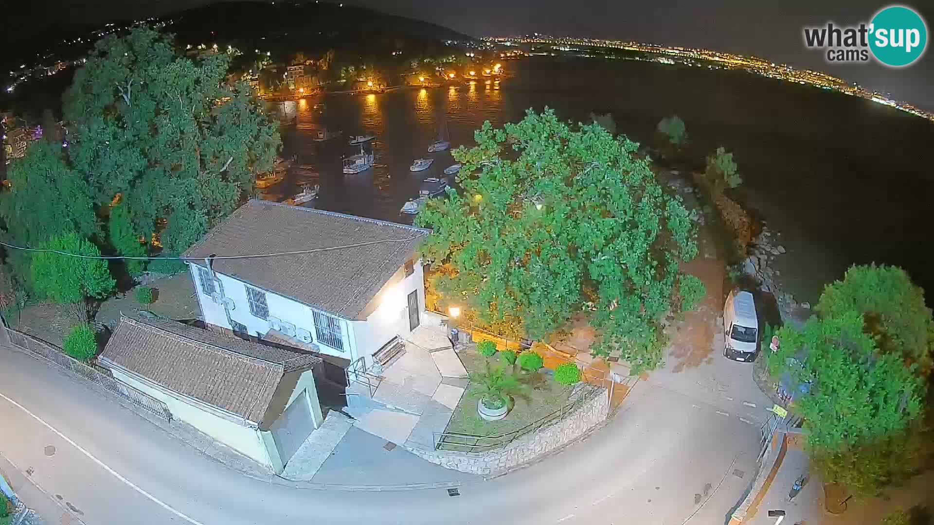 Webcam Ika Hafen – LIVE Blick auf den Hafen und die Lichter von Opatija