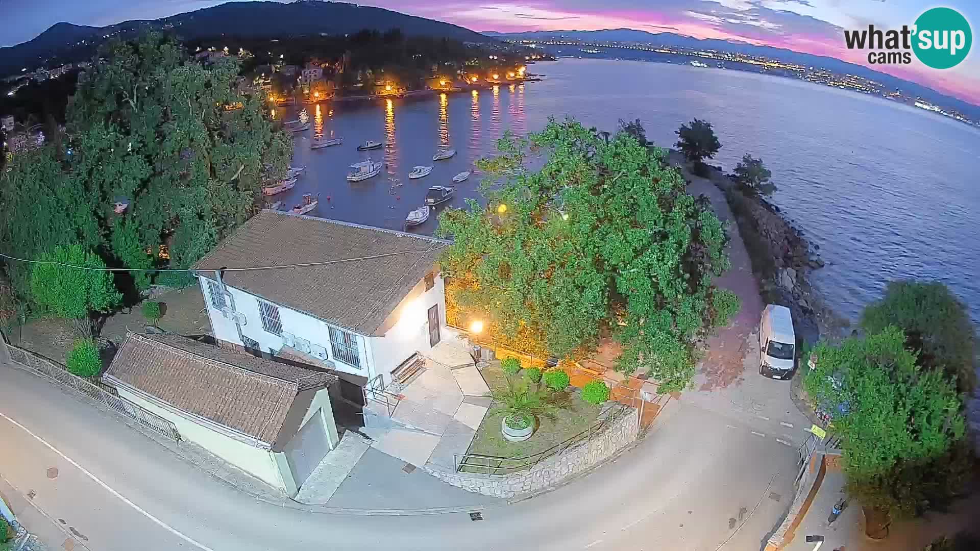 Webcam Ika Hafen – LIVE Blick auf den Hafen und die Lichter von Opatija