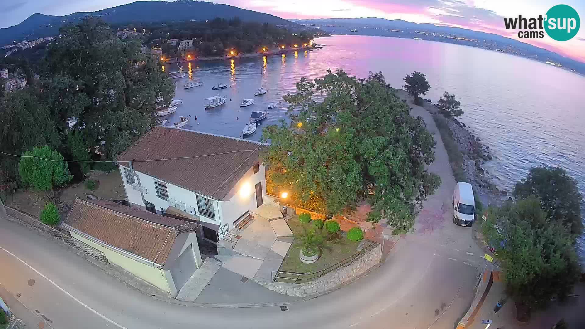 Webcam port d’Ika – Vue en direct et lumières d’Opatija