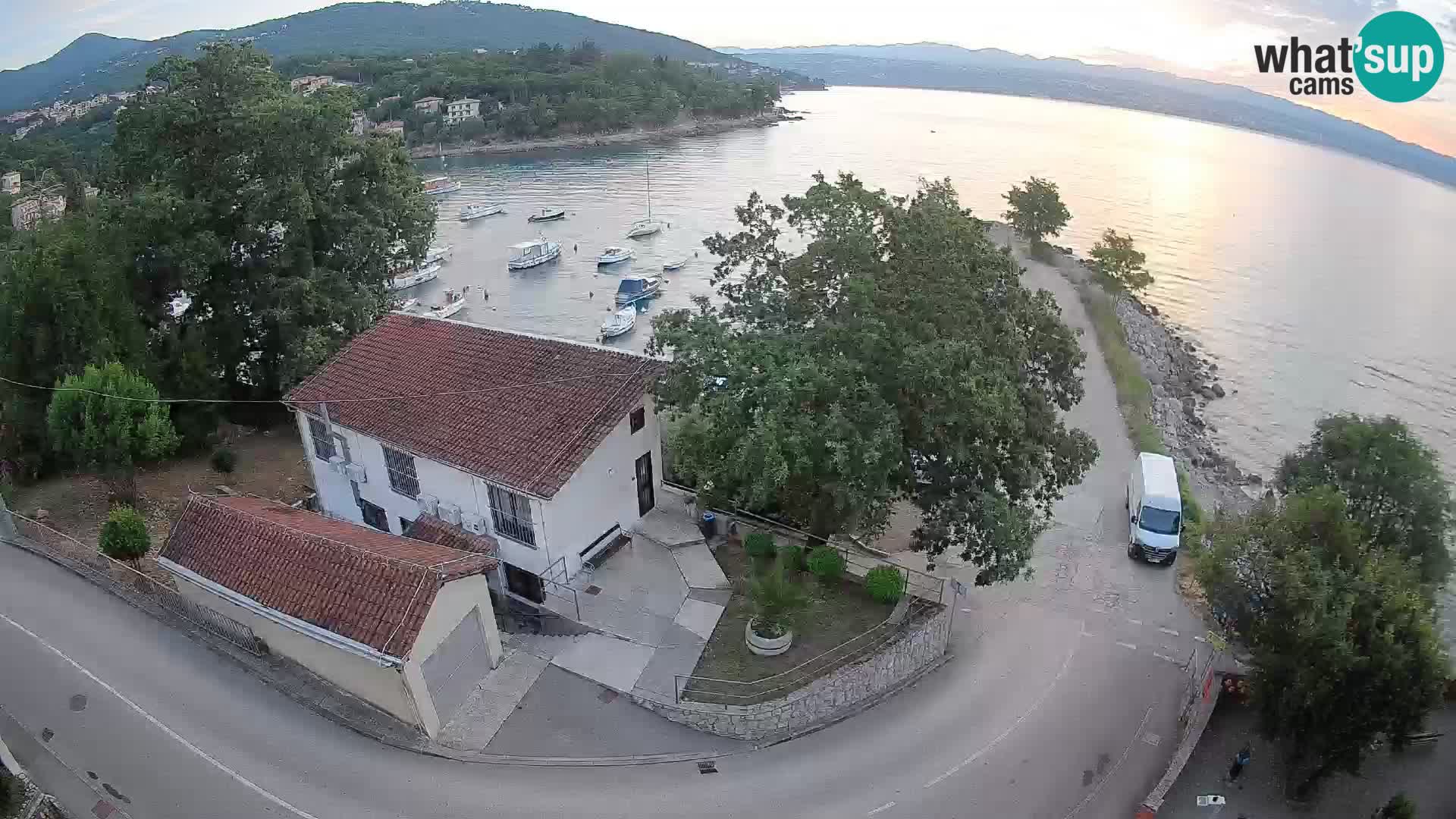 Webcam porto Ika – Vista LIVE sul porto e le luci di Opatija