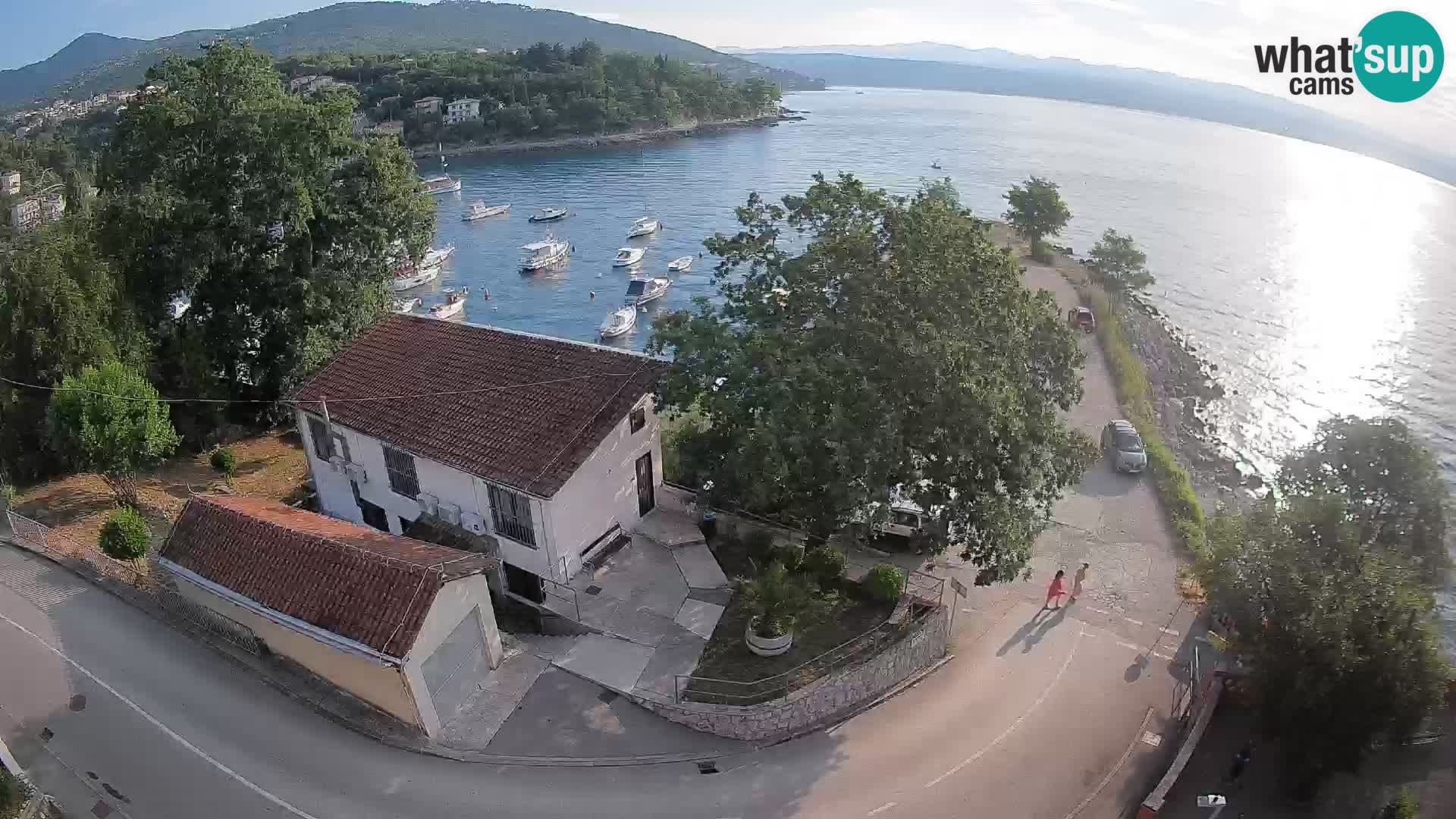 Webcam puerto de Ika – Vista en directo y luces de Opatija