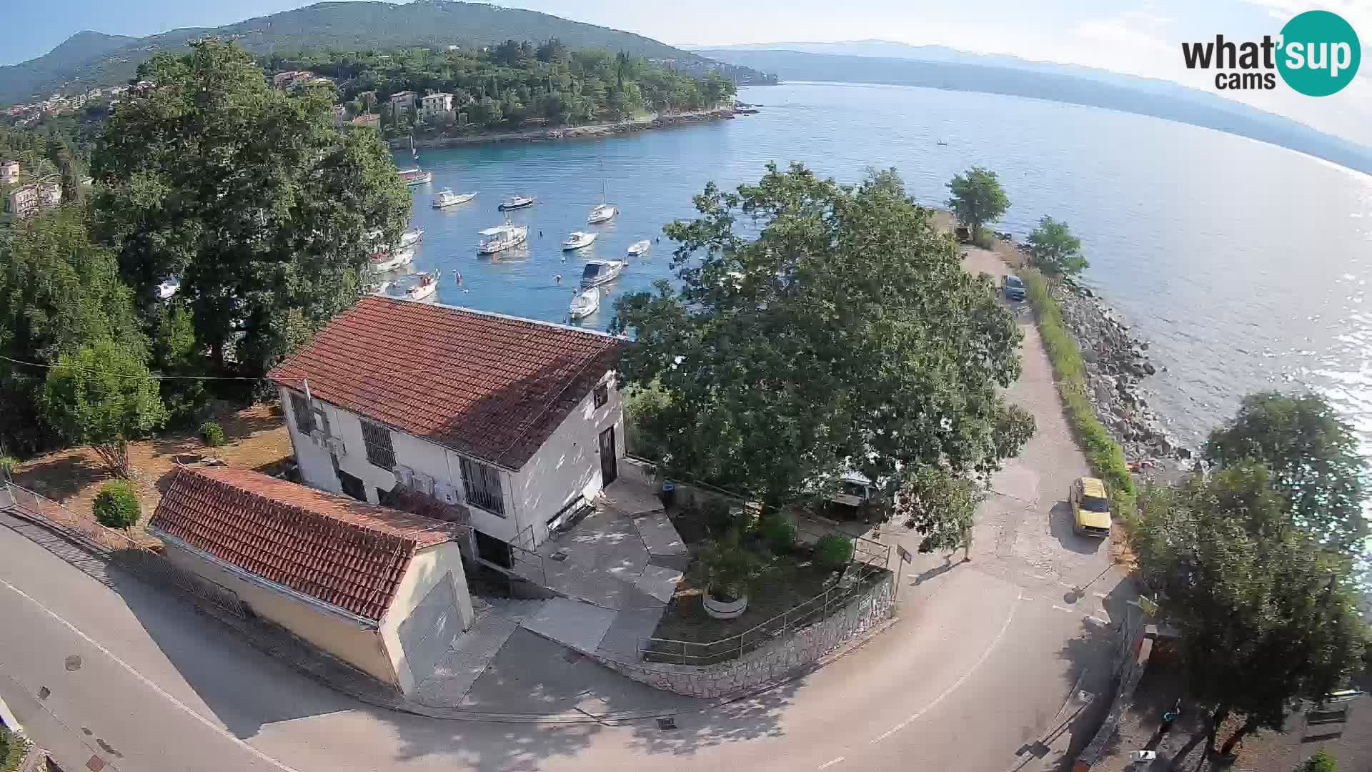 Webcam puerto de Ika – Vista en directo y luces de Opatija