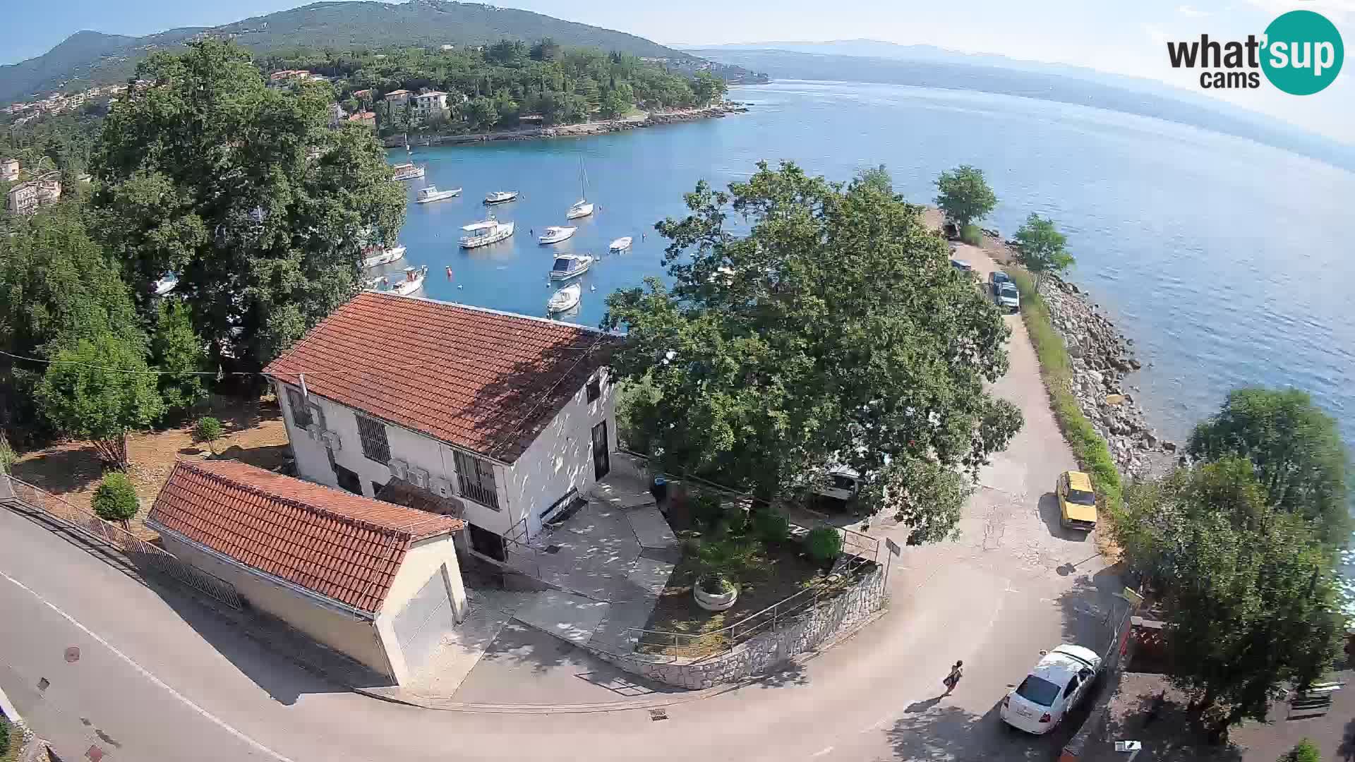 Ika Harbor Webcam – LIVE View of the Harbor and Opatija Lights