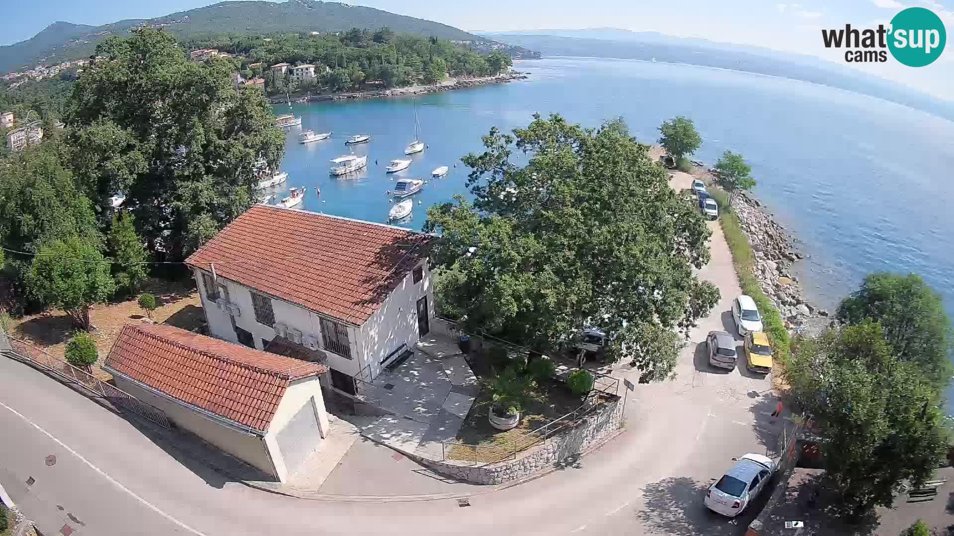 Webcam puerto de Ika – Vista en directo y luces de Opatija