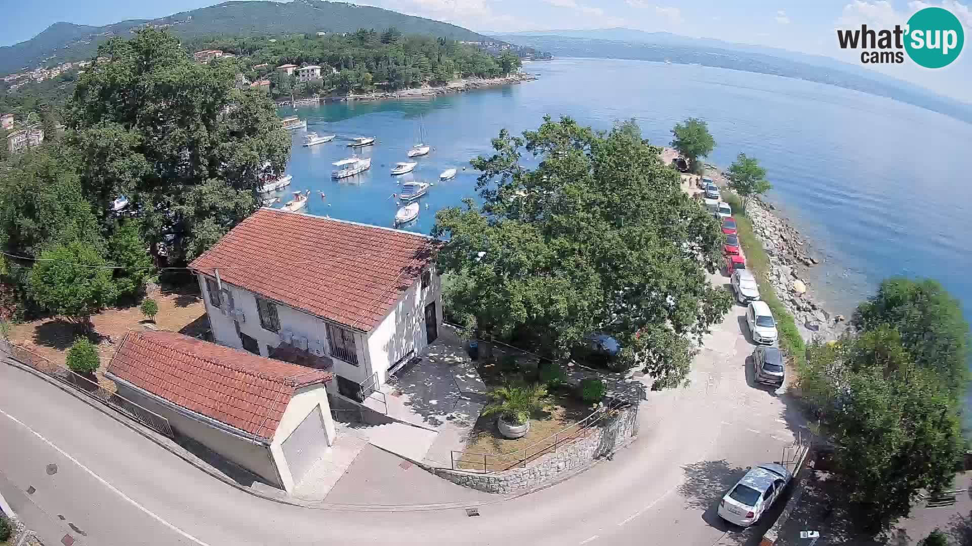 Webcam puerto de Ika – Vista en directo y luces de Opatija