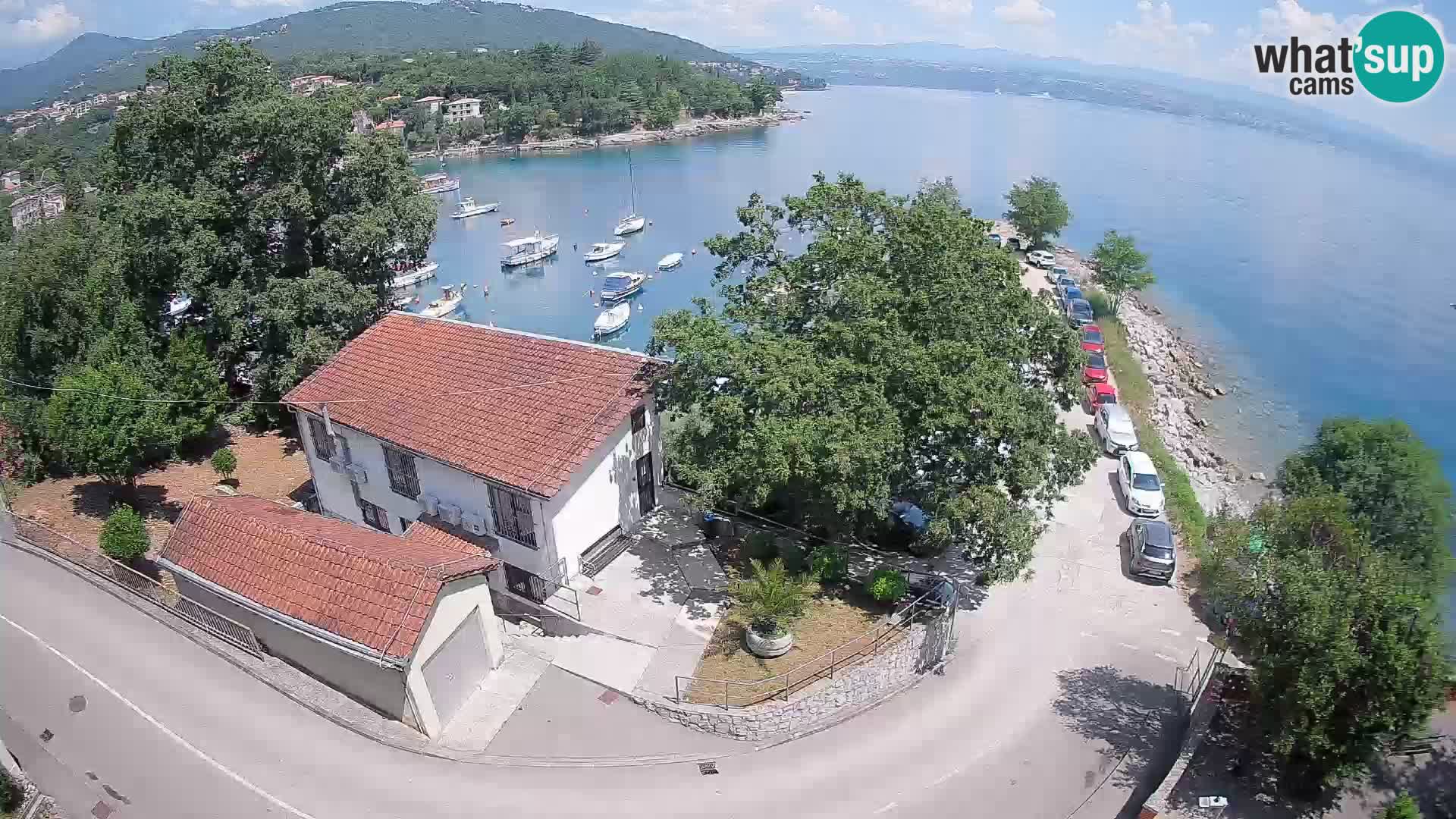 Webcam port d’Ika – Vue en direct et lumières d’Opatija
