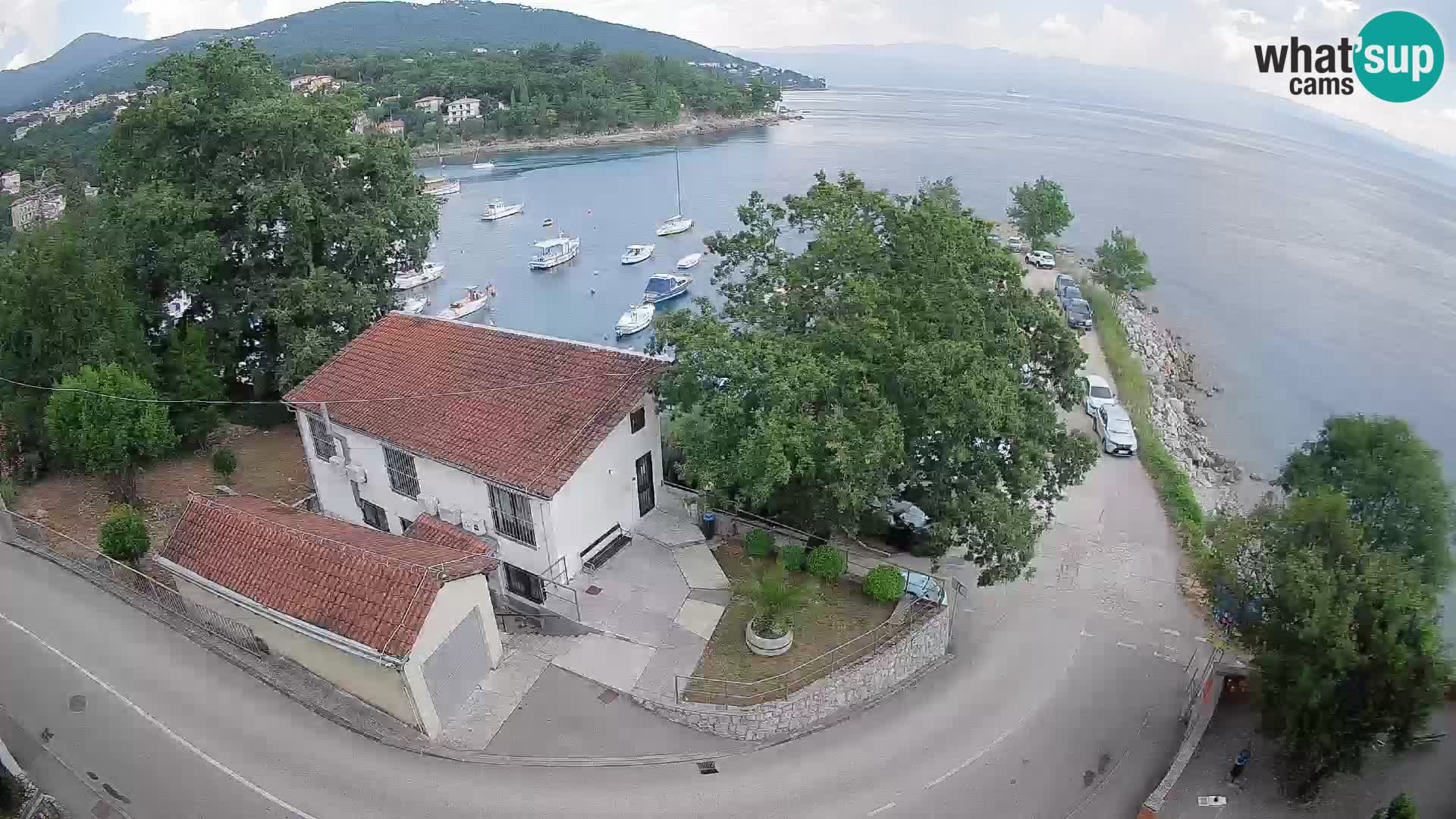Ika Harbor Webcam – LIVE View of the Harbor and Opatija Lights