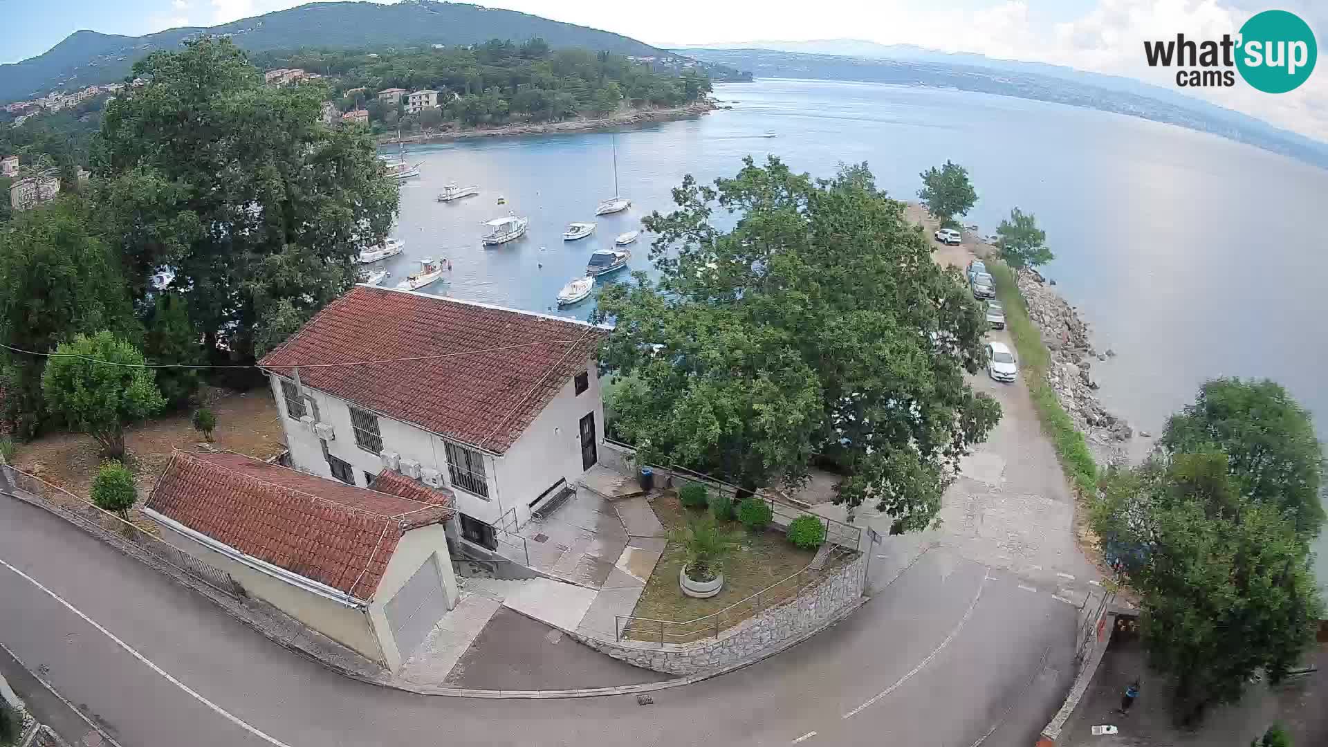 Webcam porto Ika – Vista LIVE sul porto e le luci di Opatija