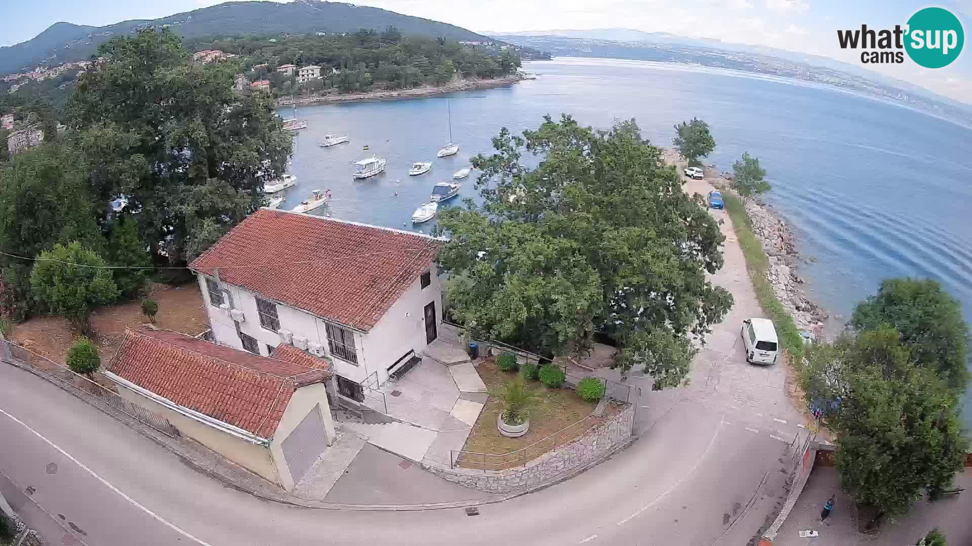 Webcam porto Ika – Vista LIVE sul porto e le luci di Opatija