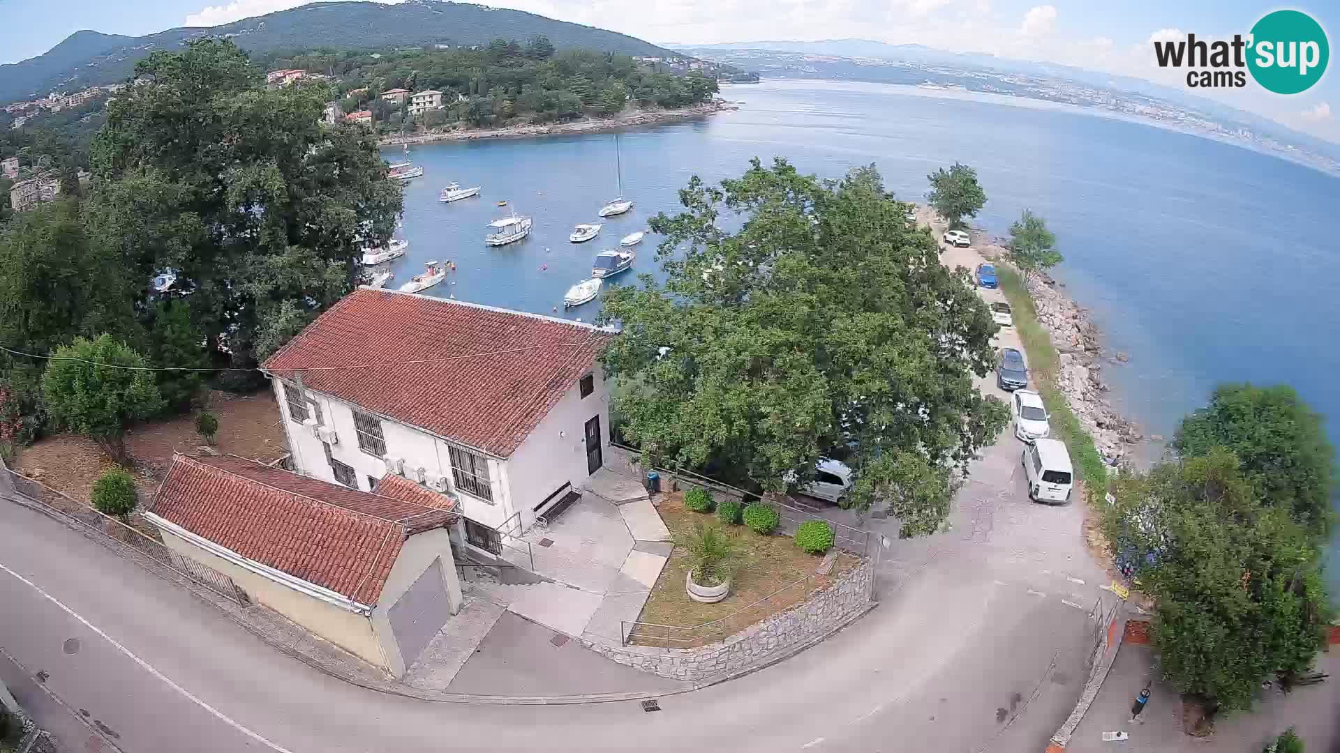 Webcam puerto de Ika – Vista en directo y luces de Opatija