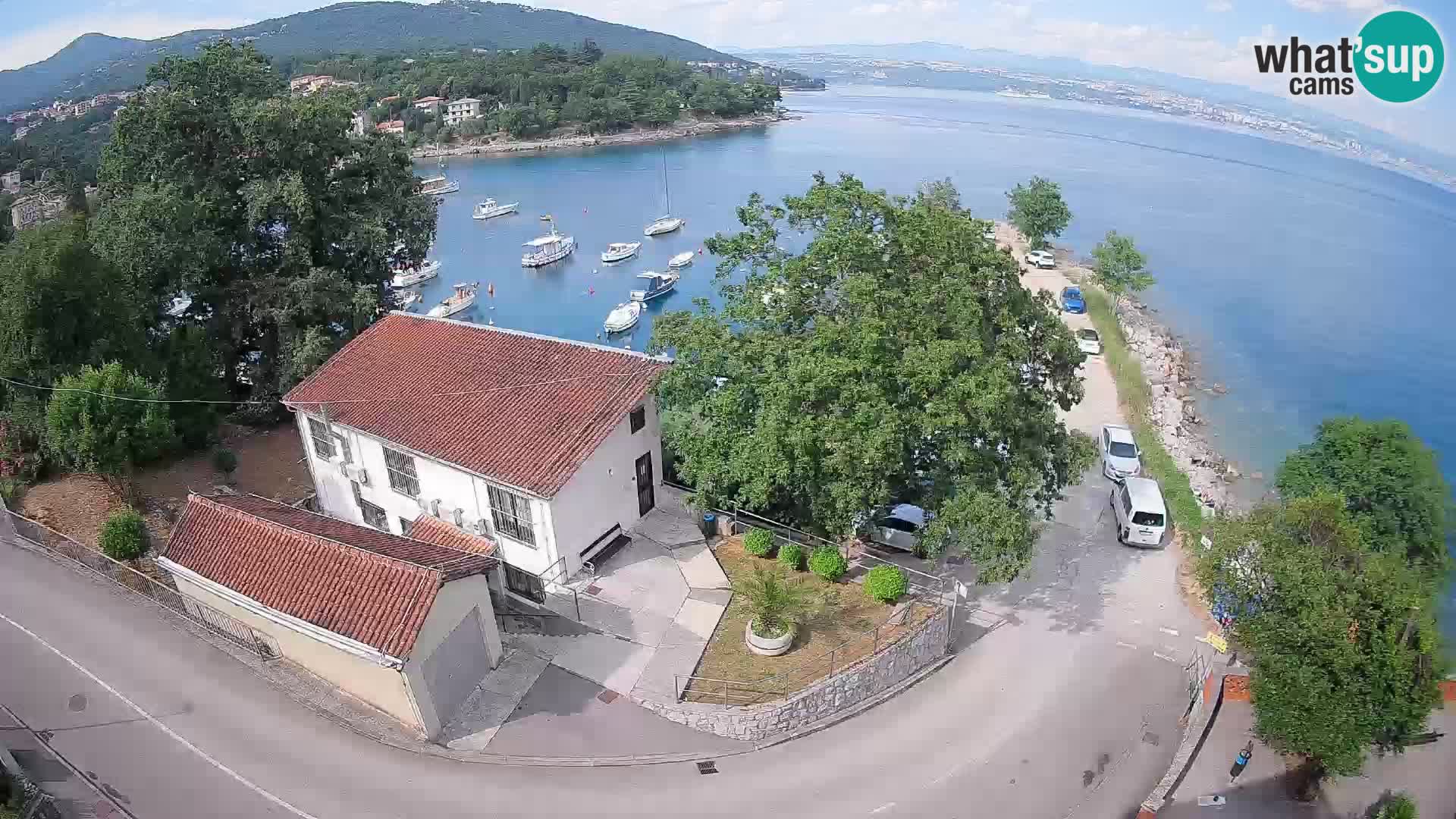 Webcam port d’Ika – Vue en direct et lumières d’Opatija