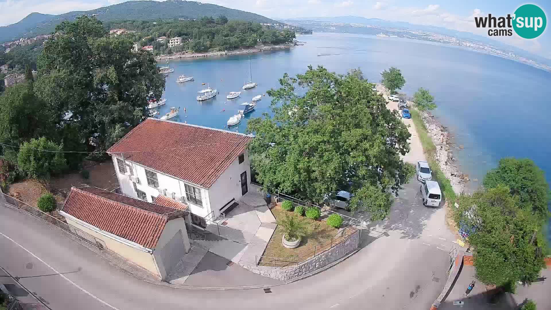 Webcam port d’Ika – Vue en direct et lumières d’Opatija
