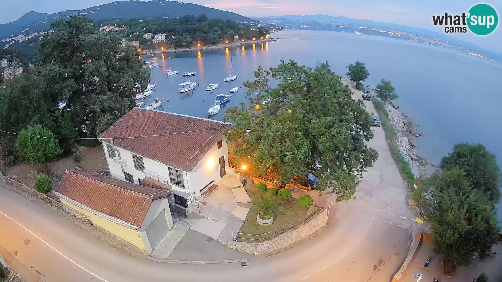 Webcam Ika Hafen – LIVE Blick auf den Hafen und die Lichter von Opatija