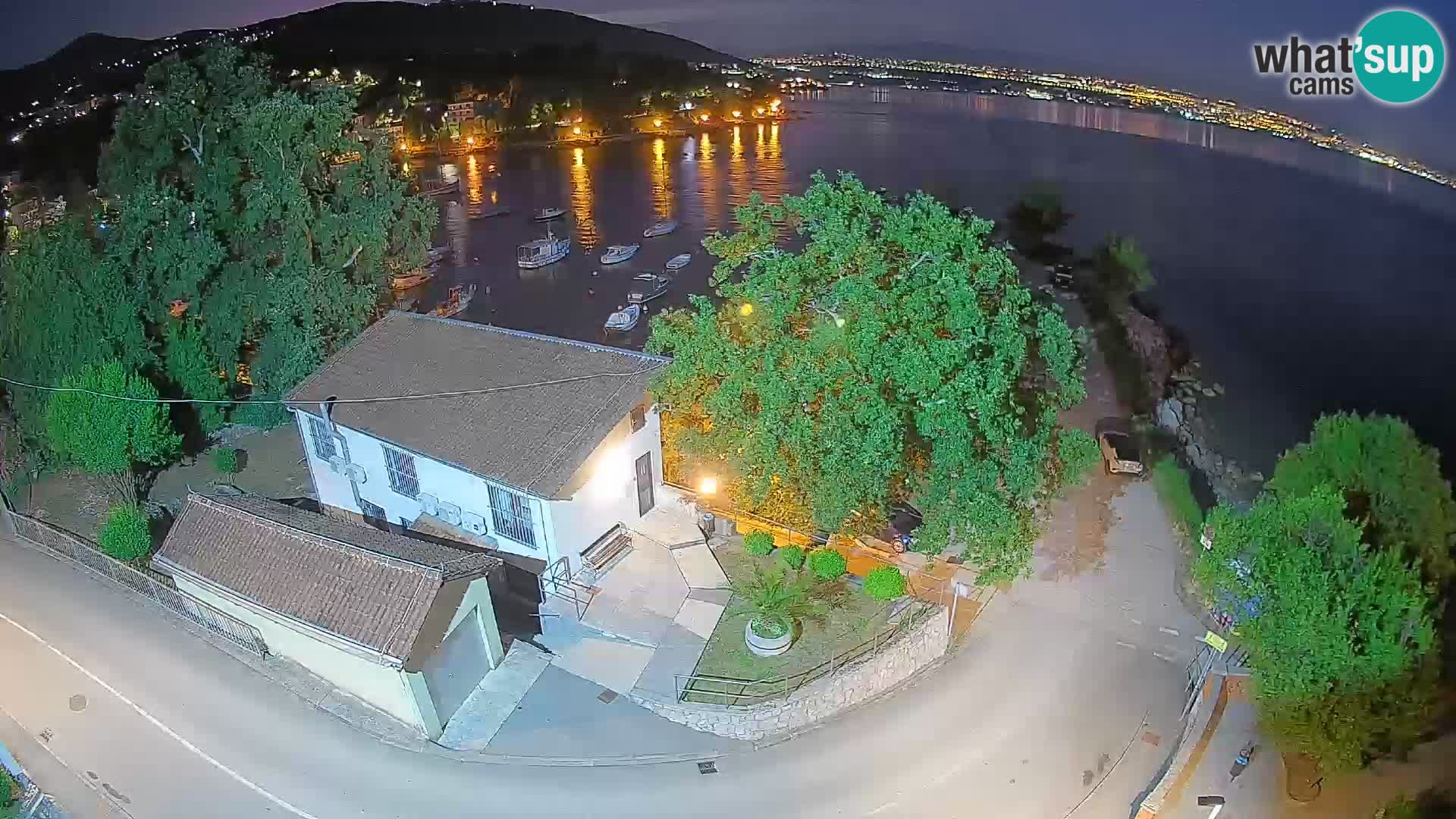 Webcam Ika Hafen – LIVE Blick auf den Hafen und die Lichter von Opatija