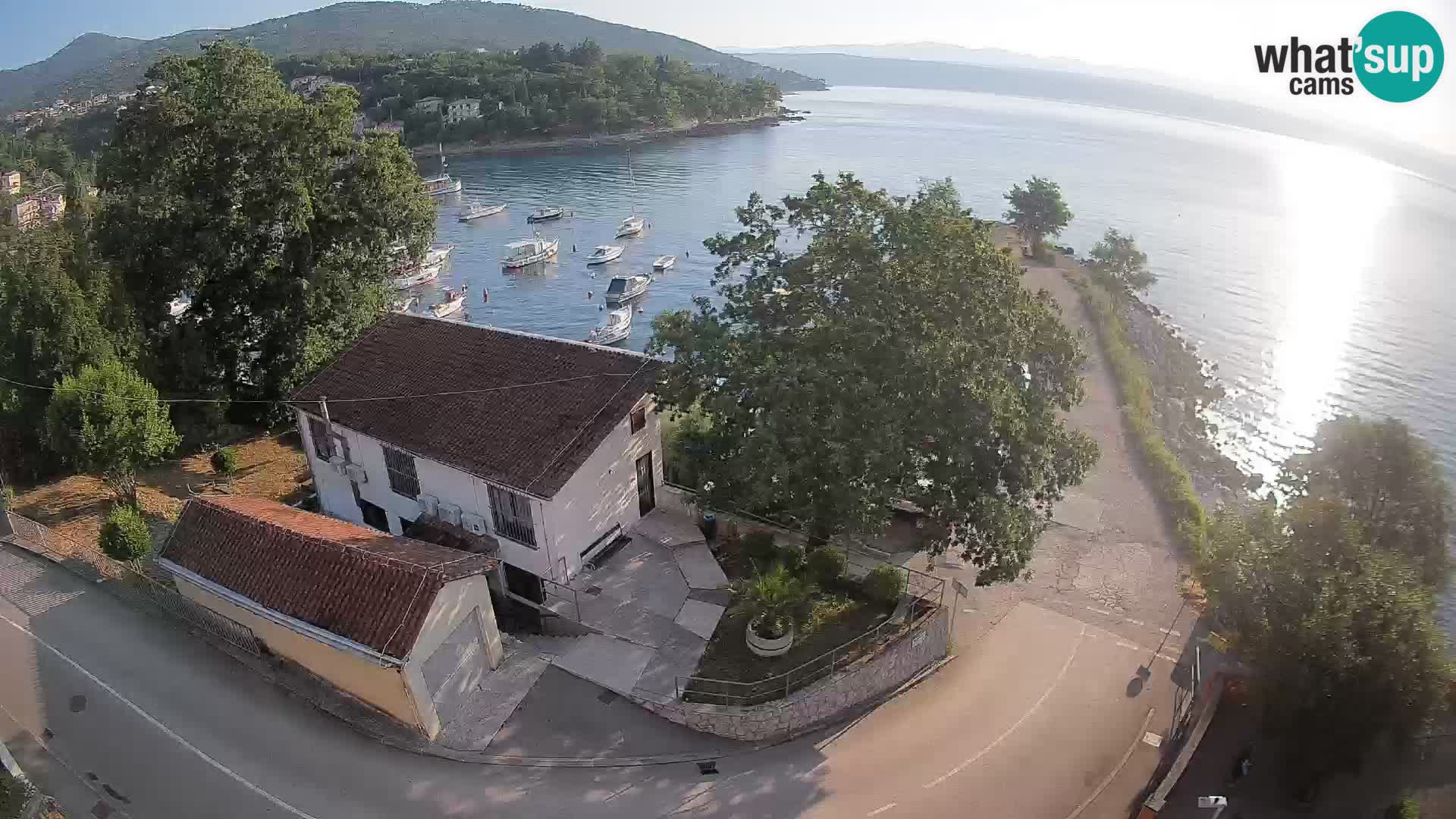 Webcam porto Ika – Vista LIVE sul porto e le luci di Opatija