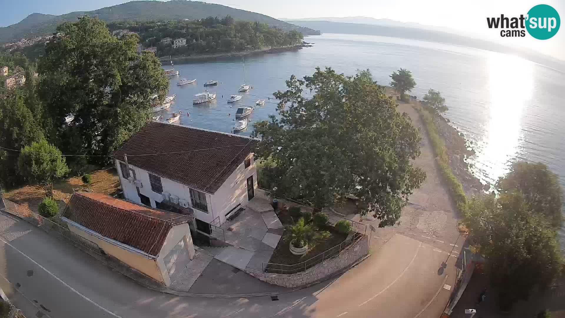 Webcam porto Ika – Vista LIVE sul porto e le luci di Opatija